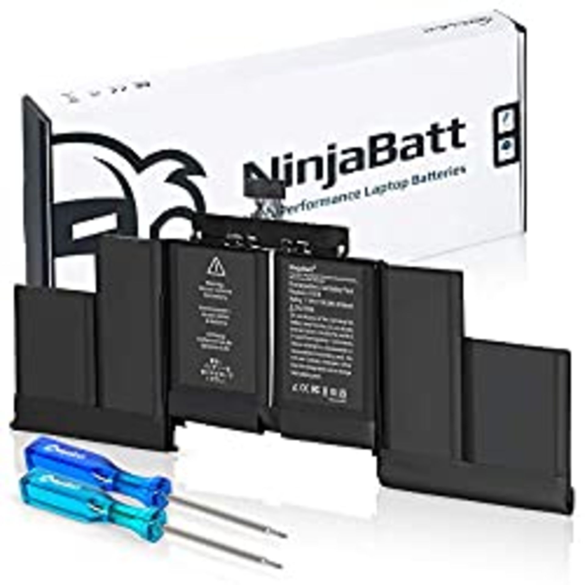 RRP £77.17 NinjaBatt Battery A1618 for Apple MacBook Pro Retina