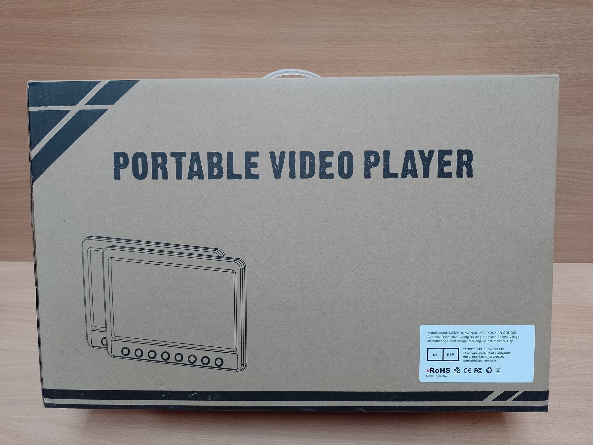 RRP £167.49 NAVISKAUTO 10.1 Dual Screen Portable DVD Player with HDMI - Image 2 of 2