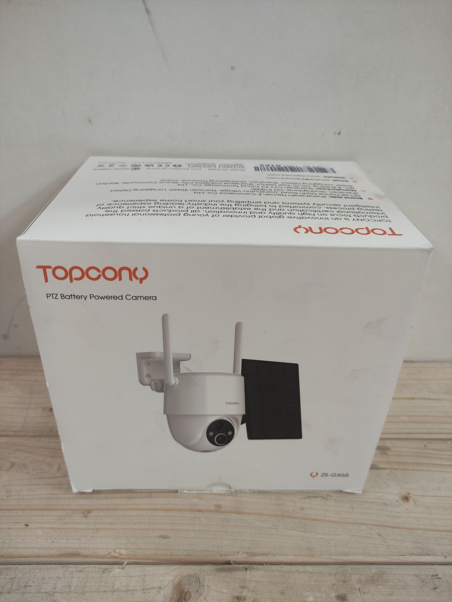 RRP £110.42 Topcony 2K Wireless Solar Security Camera Outdoor - Image 2 of 2