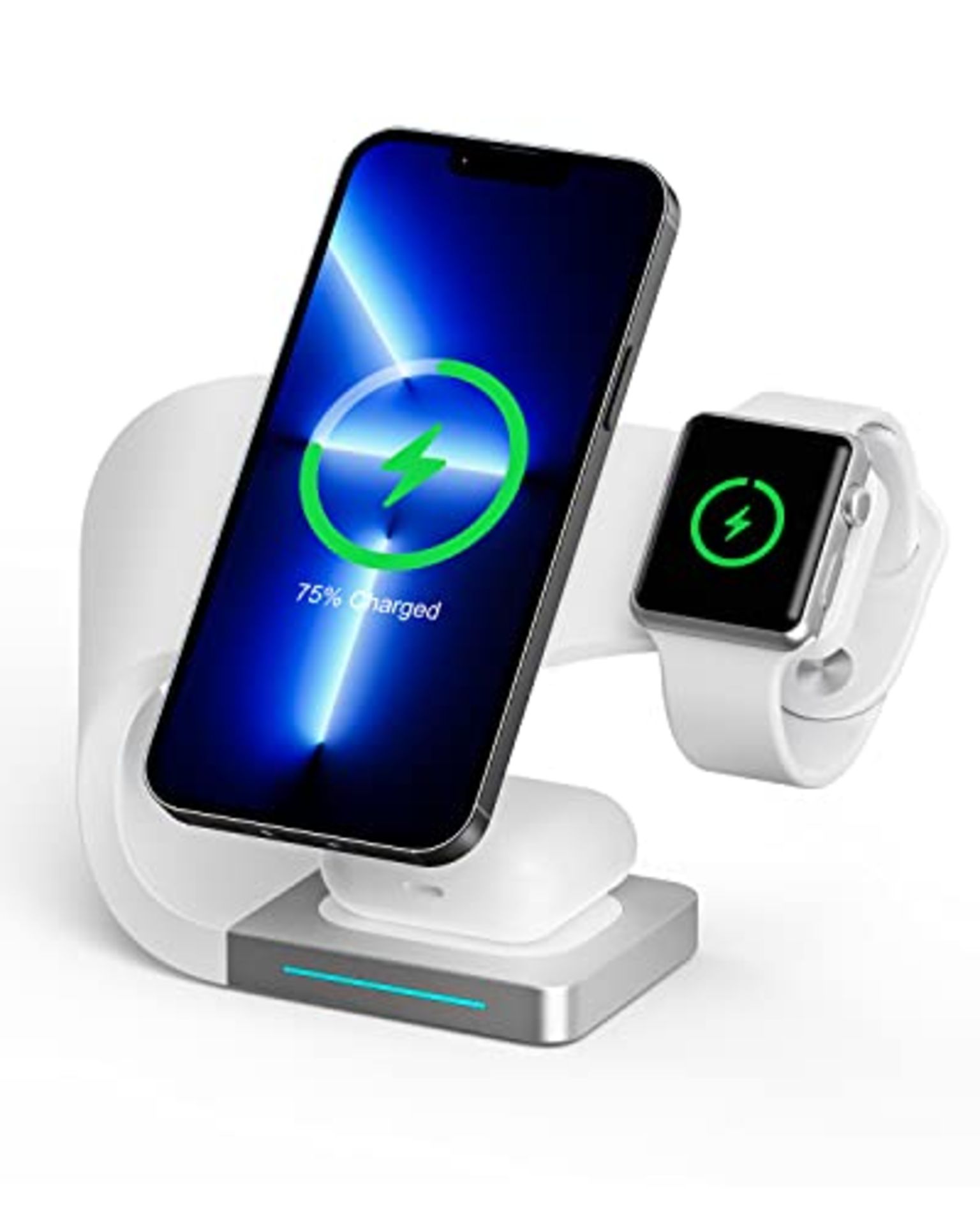 RRP £37.57 Gladgogo 3 in 1 Wireless Charging Station