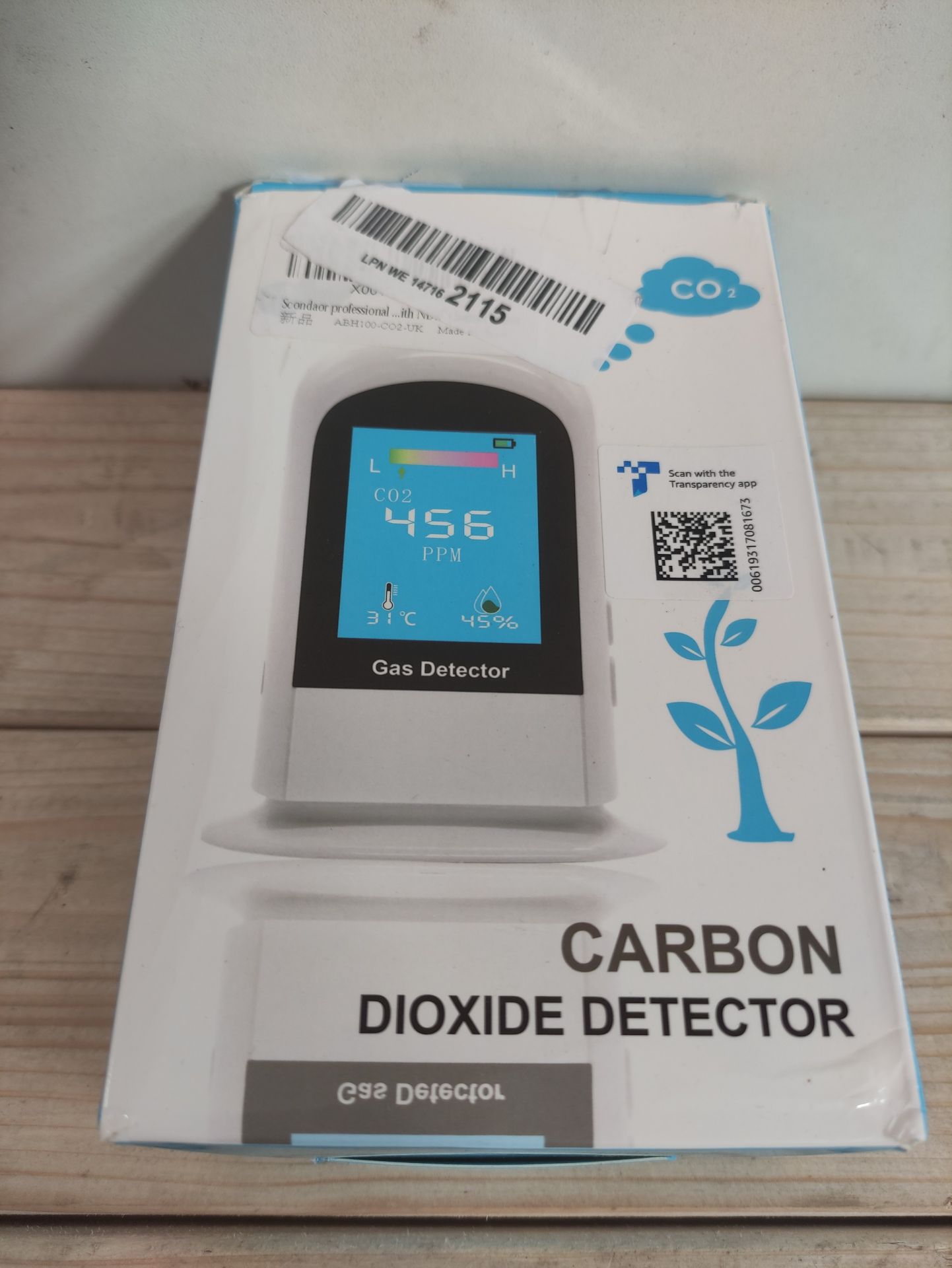 RRP £49.26 Scondaor CO2 Detector Meter - Image 2 of 2