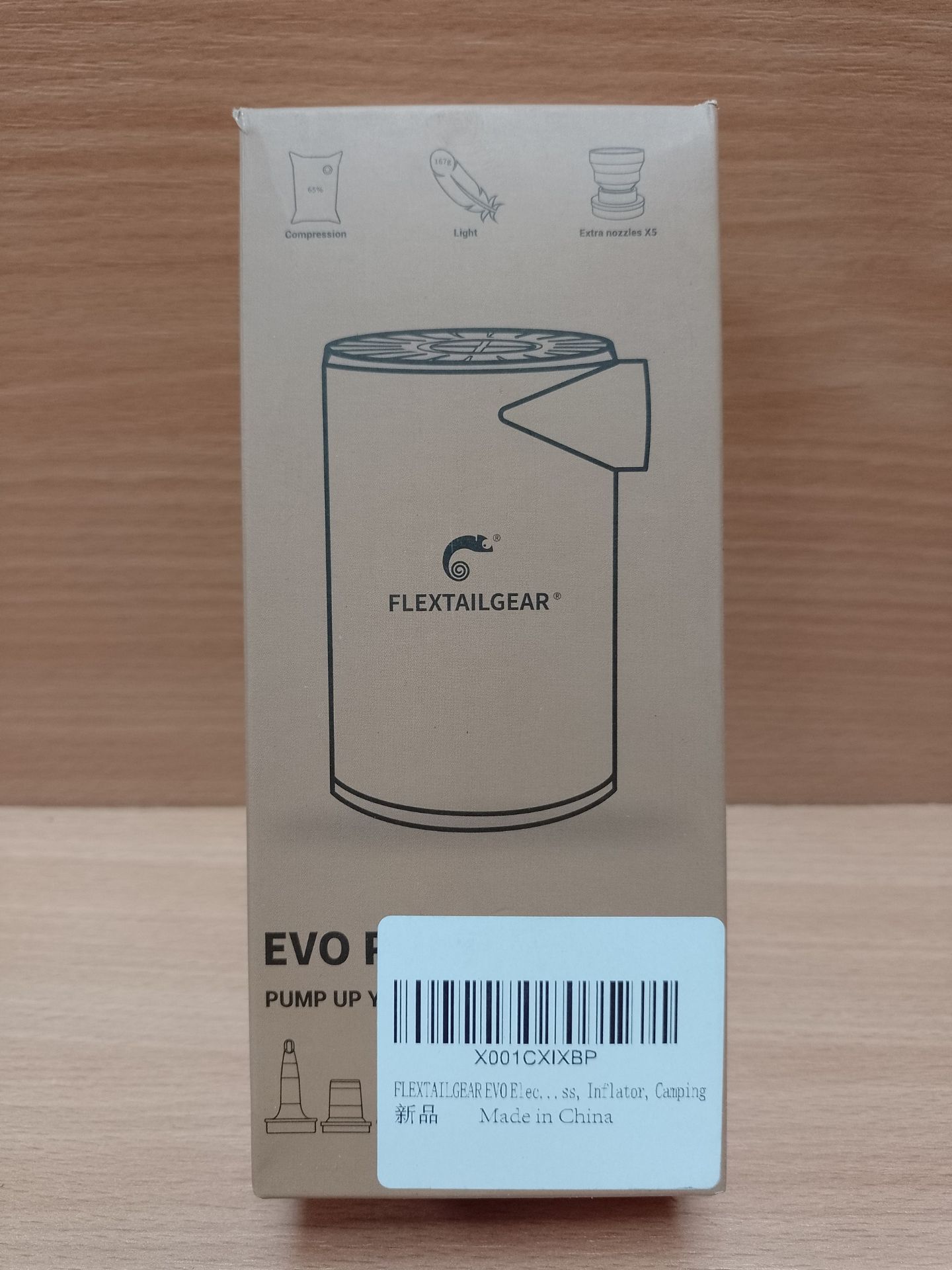 RRP £22.32 FLEXTAILGEAR EVO Electric Air Pump with 3800mAh Rechargeable - Image 2 of 2