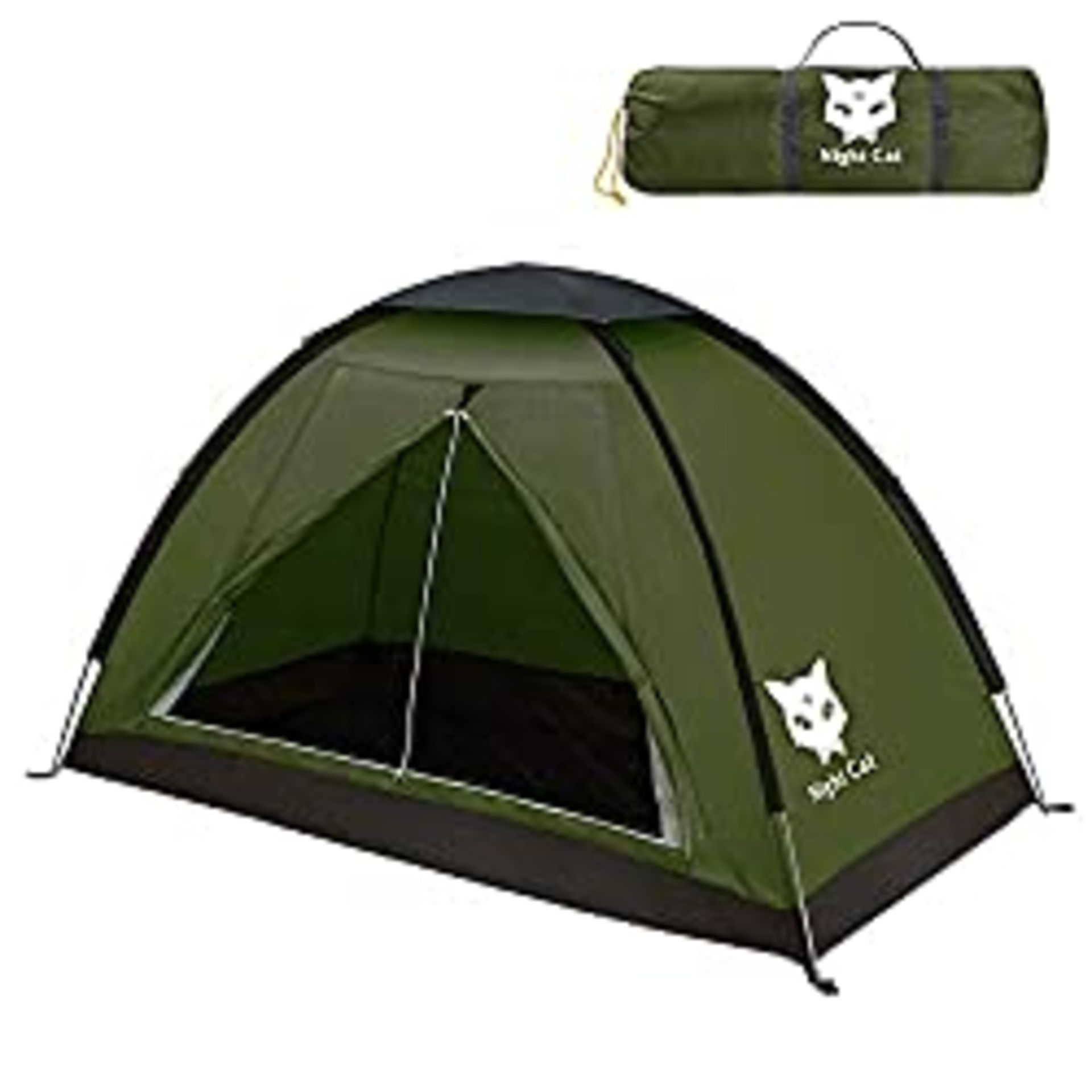 RRP £59.25 Night Cat Camping Tent for 1 2 Person Man Waterproof