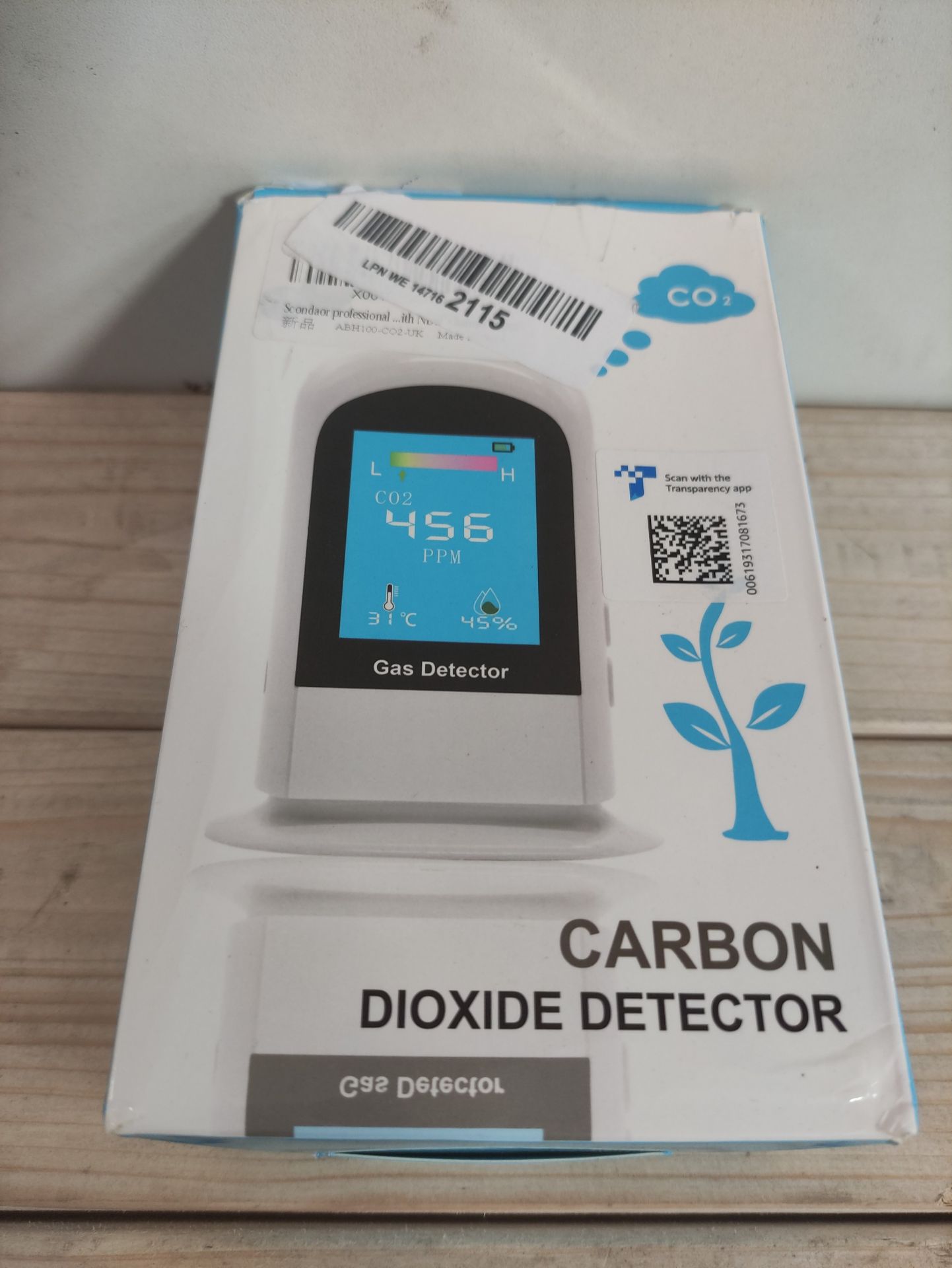 RRP £49.26 Scondaor CO2 Detector Meter - Image 2 of 2