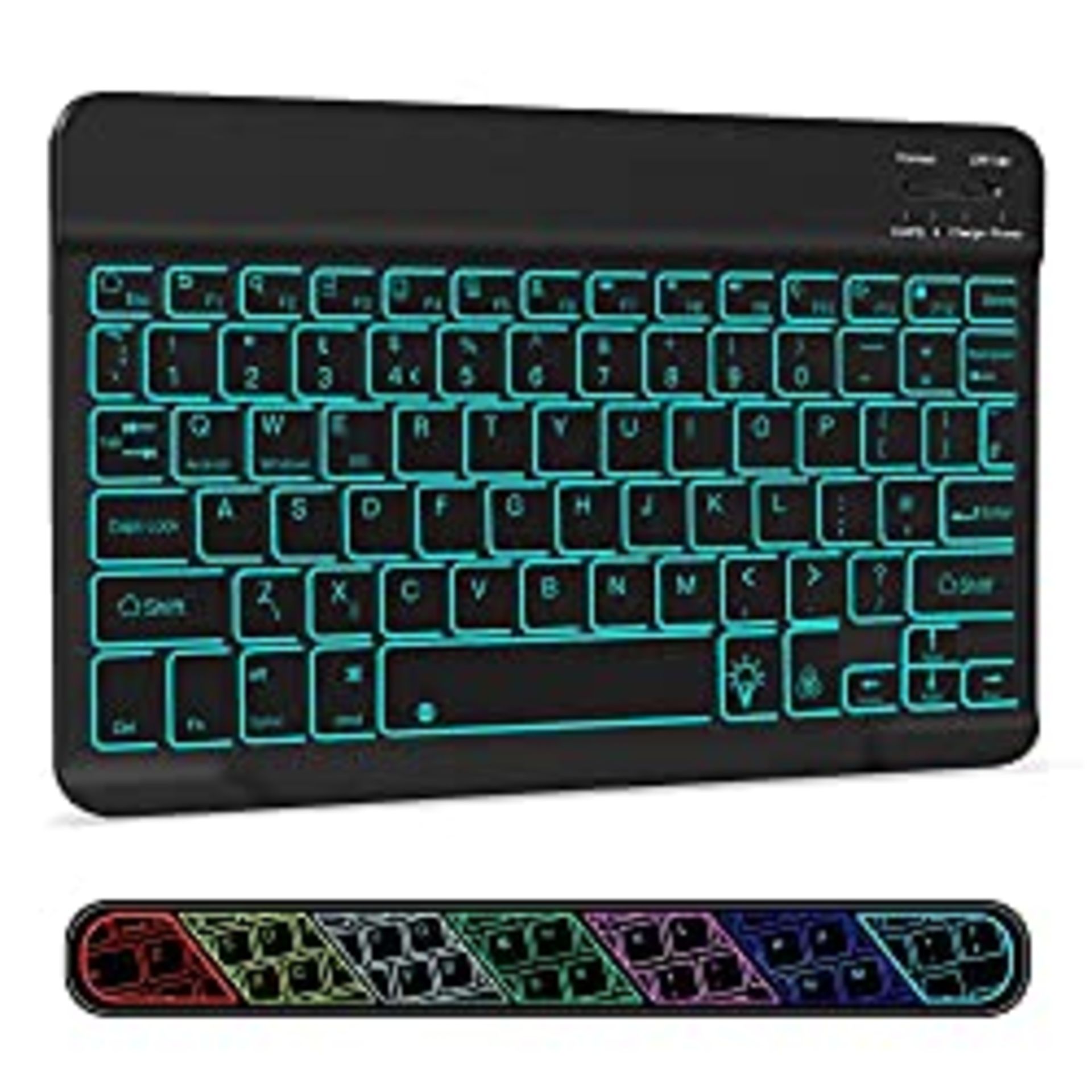 RRP £20.09 Ultra-Slim Wireless Bluetooth Backlit Keyboard