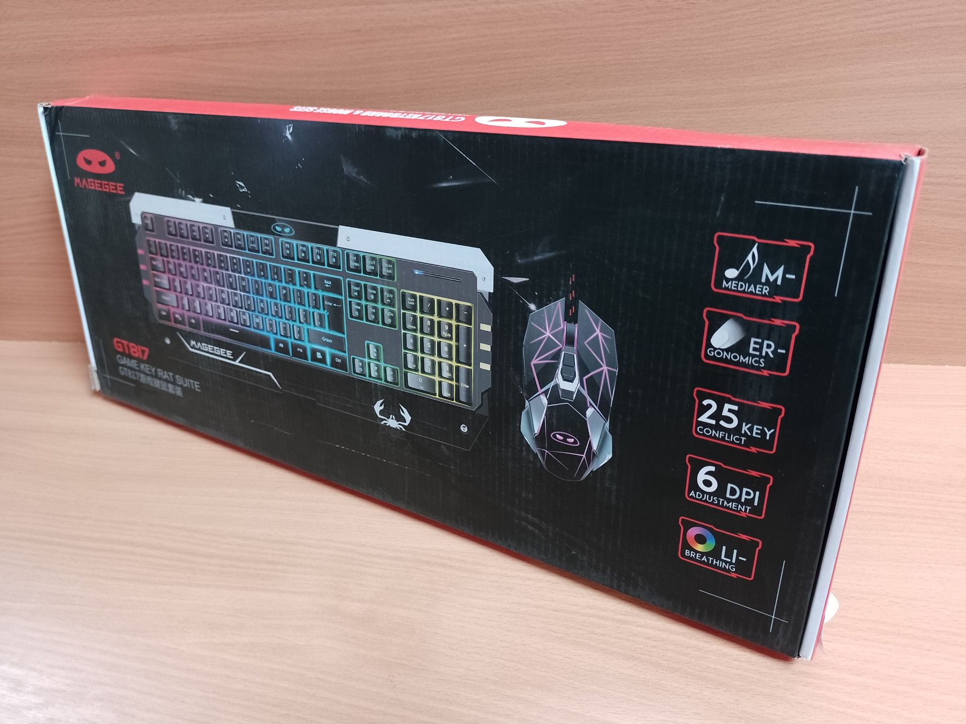 RRP £27.90 [UK Layout] RGB Gaming Keyboard and Mouse Combo for PC - Image 2 of 2