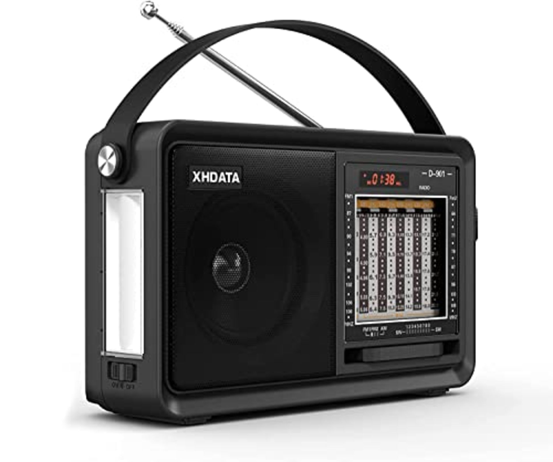 RRP £29.68 XHDATA D901 Portable Battery Radio with Bluetooth Speaker