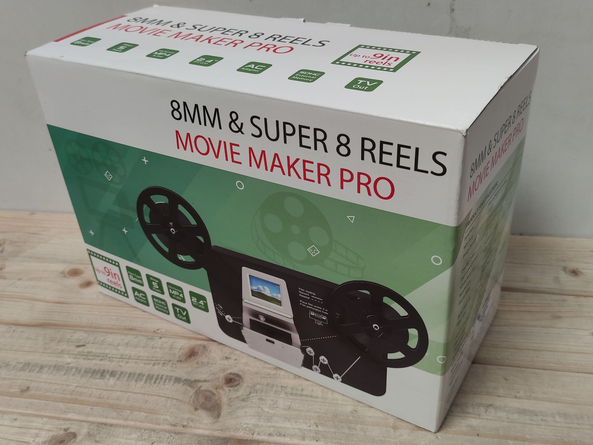 RRP £401.99 8mm & Super 8 Reels to Digital MovieMaker Pro Film Digitizer - Image 2 of 2