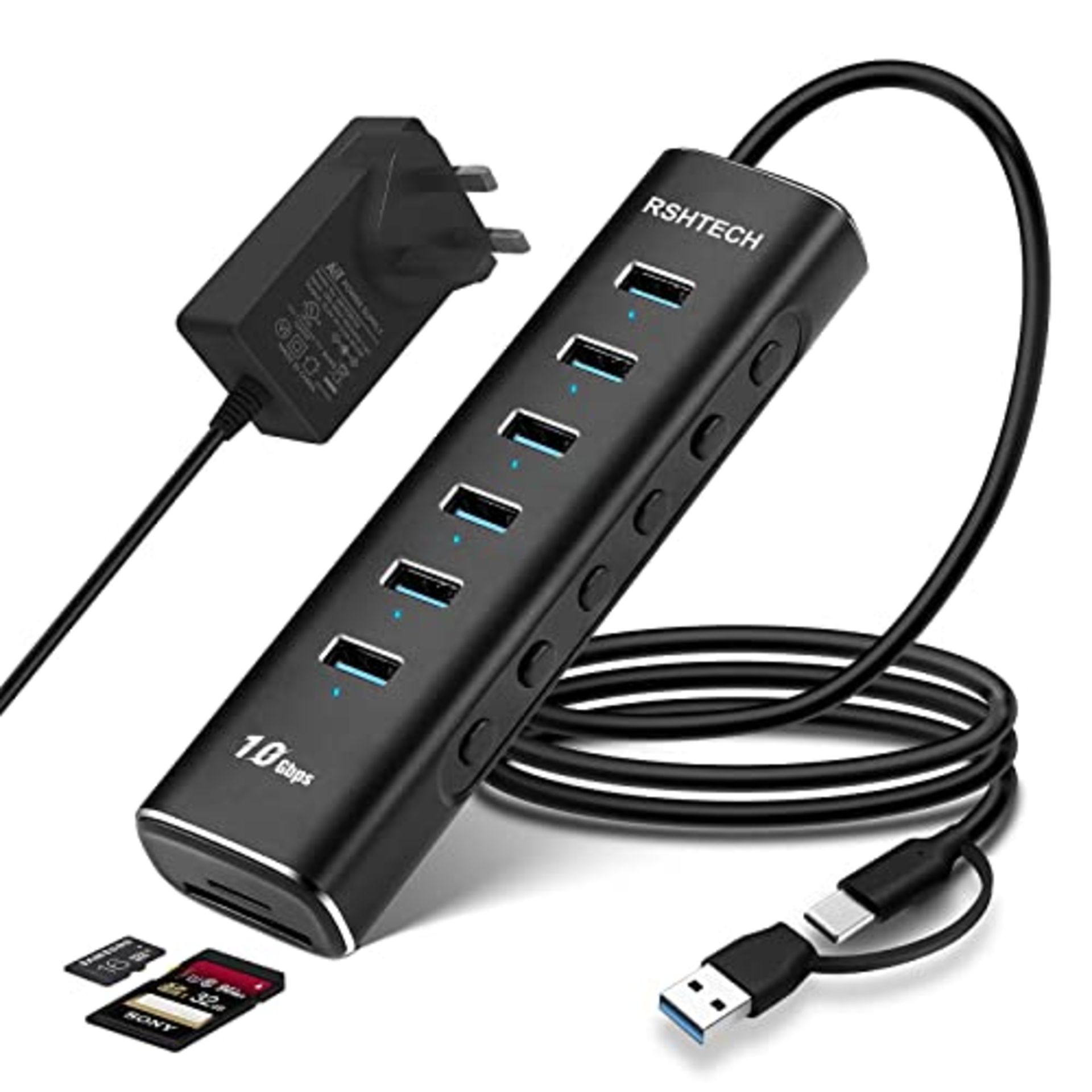 RRP £44.65 Powered USB Hub 3.1