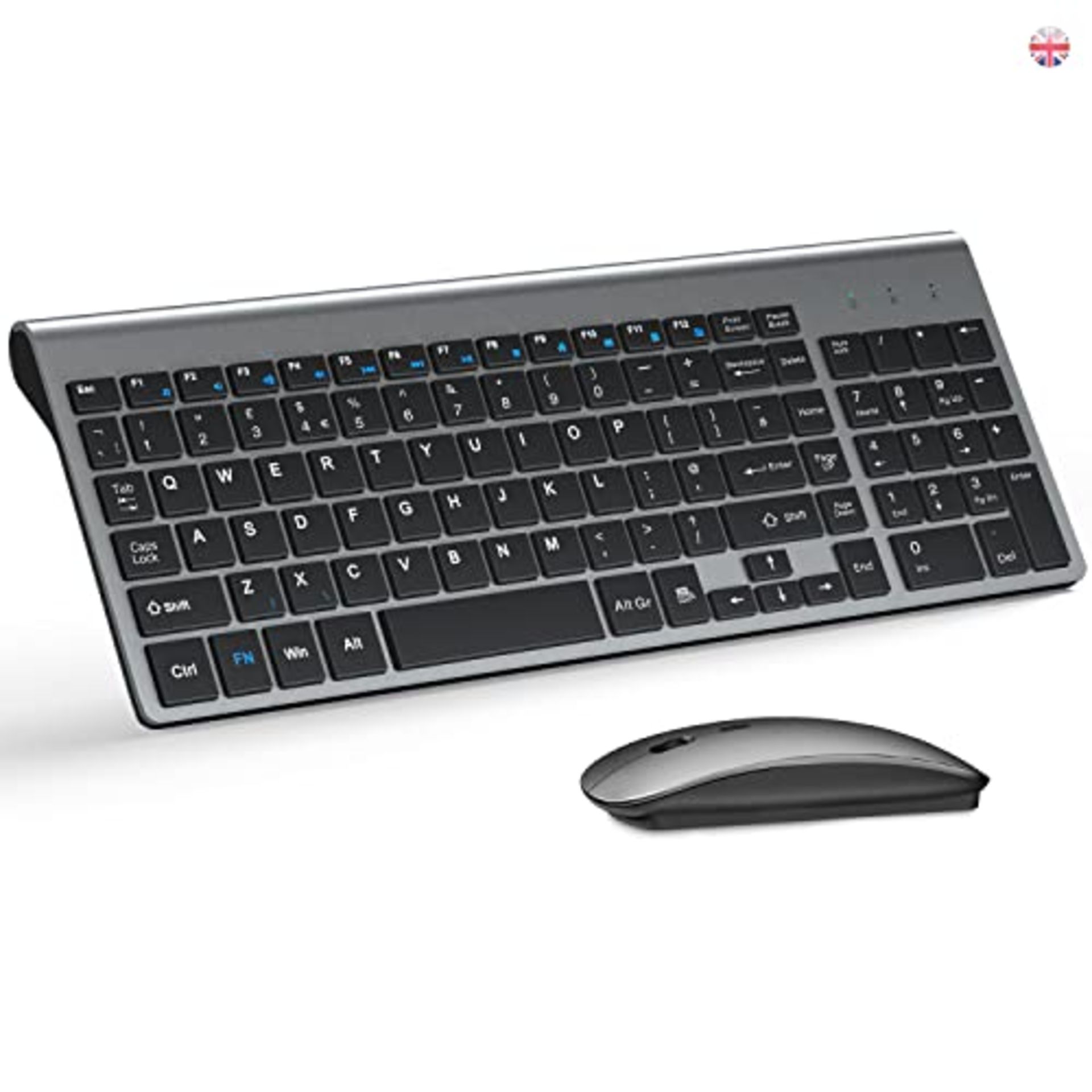 RRP £34.36 Wireless Keyboard and Mouse Ultra Slim Combo