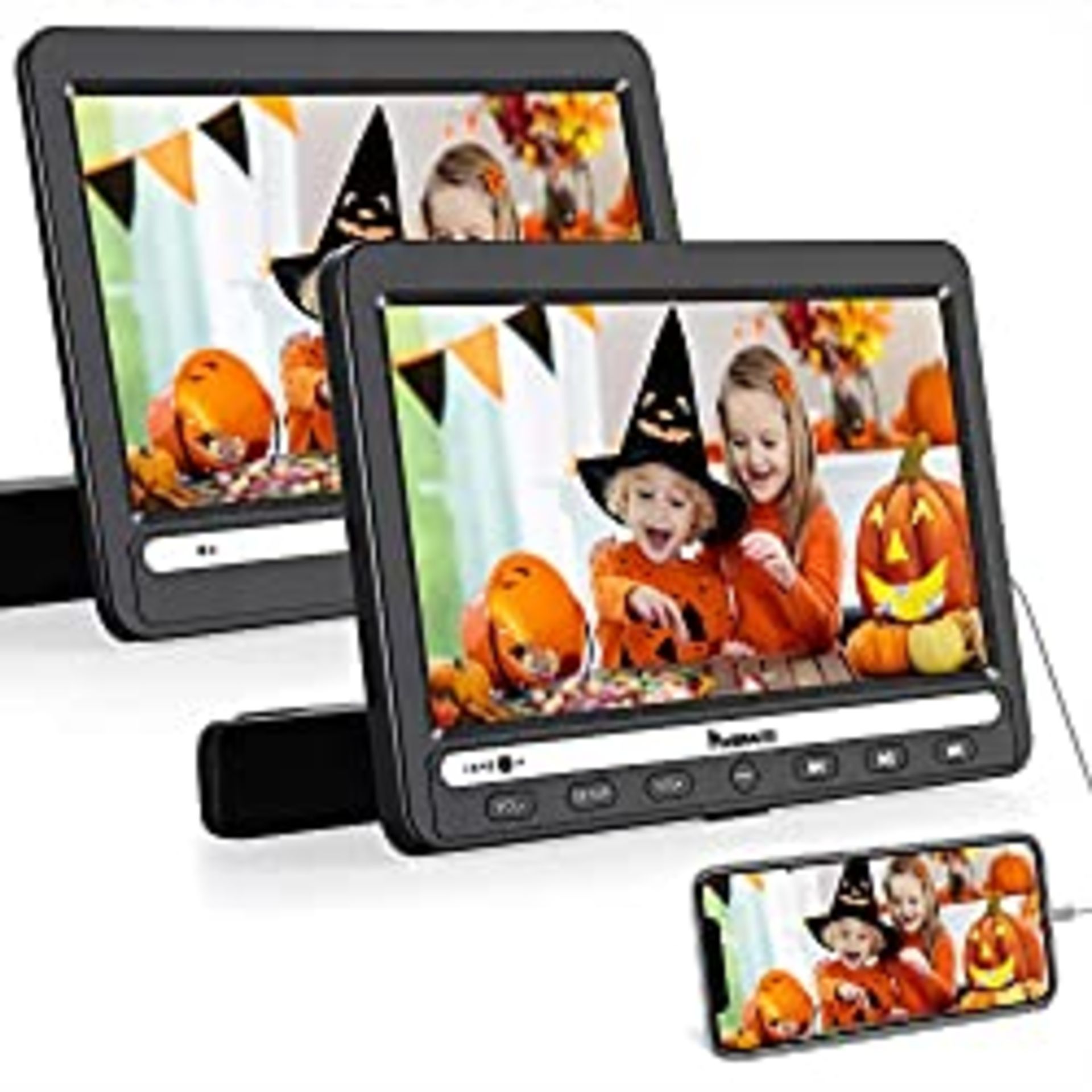 RRP £167.49 NAVISKAUTO 10.1 Dual Screen Portable DVD Player with HDMI