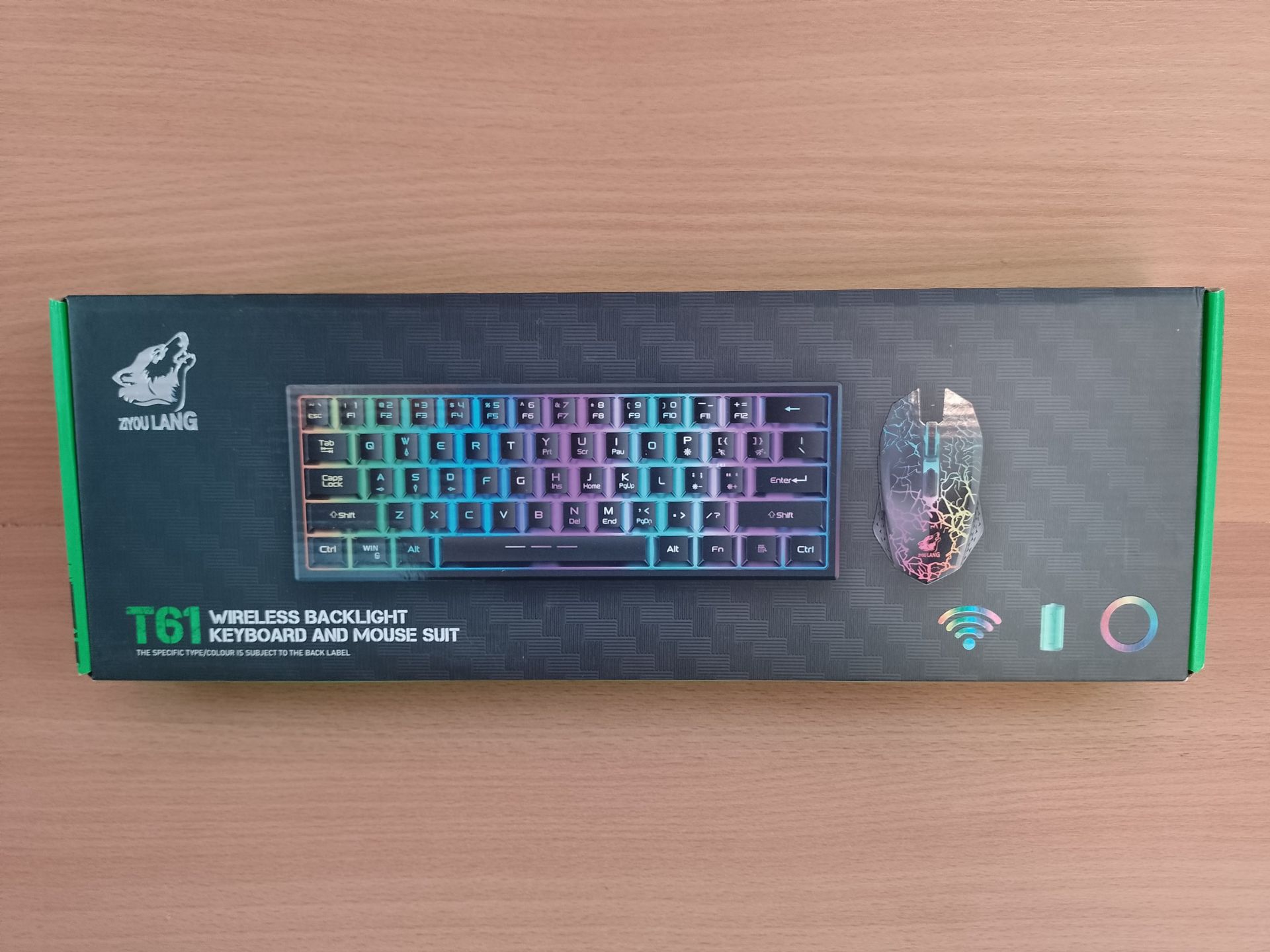 RRP £34.85 60% Compact wireless gaming keyboard and mouse set - Image 2 of 2