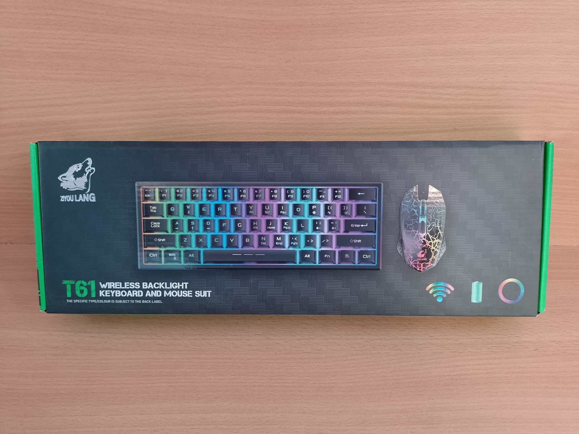 RRP £34.85 60% Compact wireless gaming keyboard and mouse set - Image 2 of 2