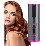 RRP £18.24 Cordless Automatic Hair Curler USB Rechargeable Cordless
