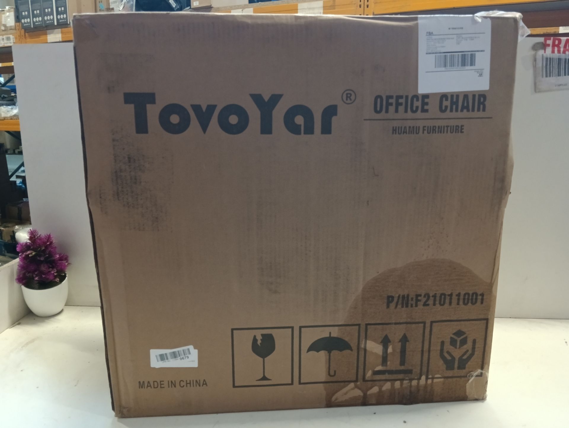 RRP £103.84 OWAY HOMELIVING TovoYar Ergonomic Office Chair High - Image 2 of 2