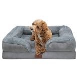 RRP £40.19 Fur & Bone Memory Foam Dog Bed | Orthopedic Dog Bed