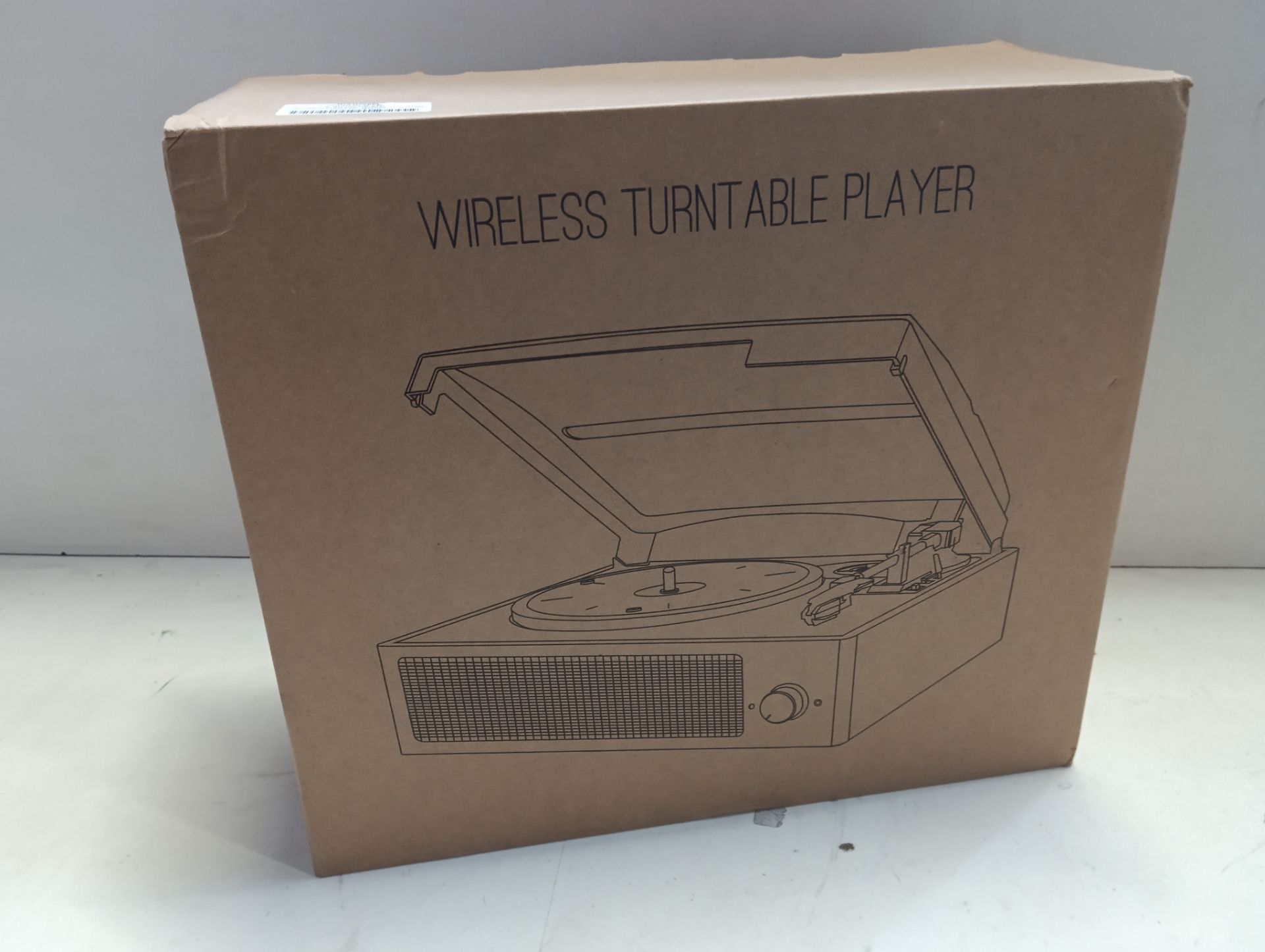 RRP £52.47 Vinyl Record Player Turntable with Built-in Bluetooth - Image 2 of 2