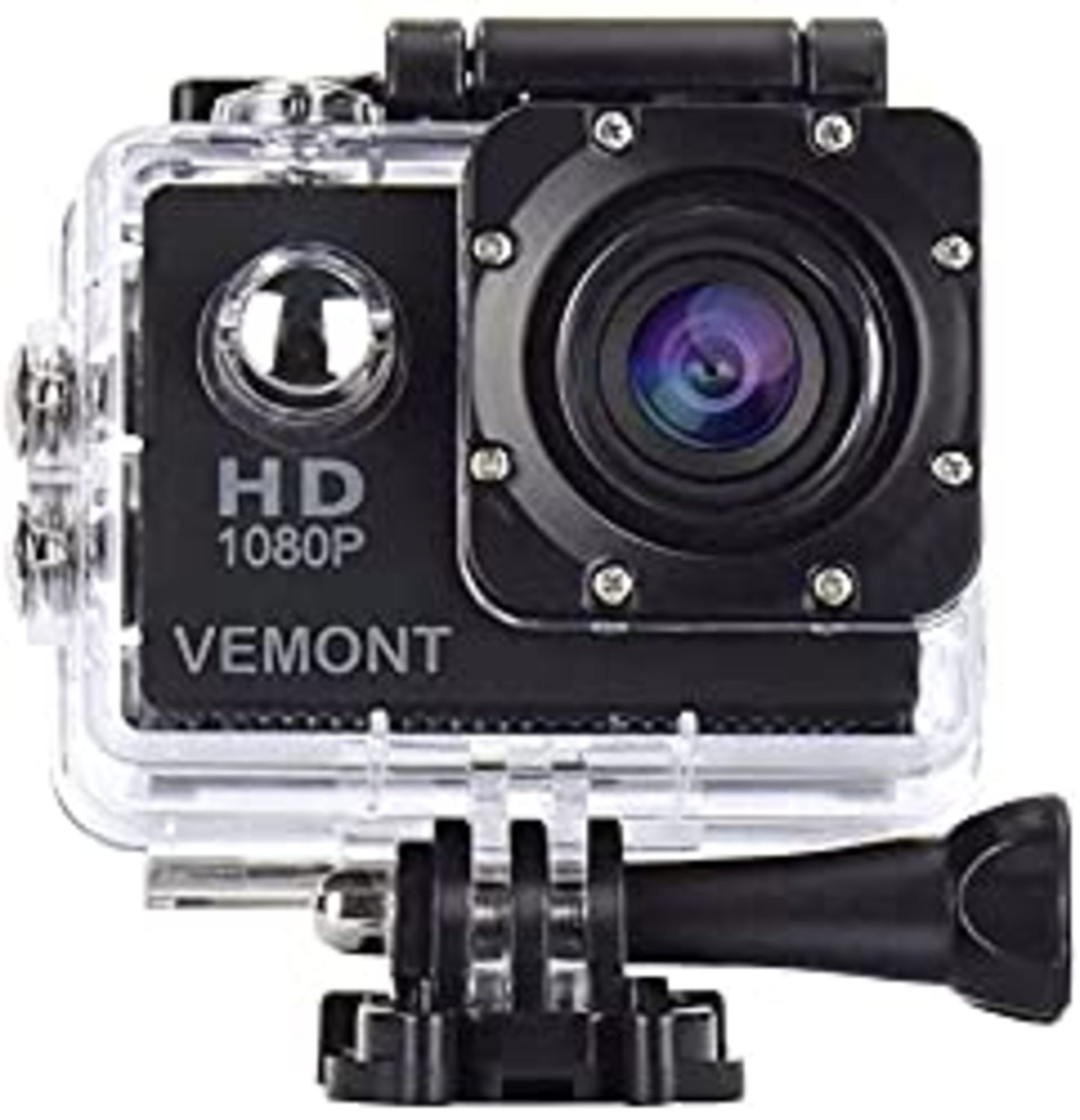 RRP £30.14 VEMONT Full HD 2.0 Inch Action Camera 1080P 12MP Sports