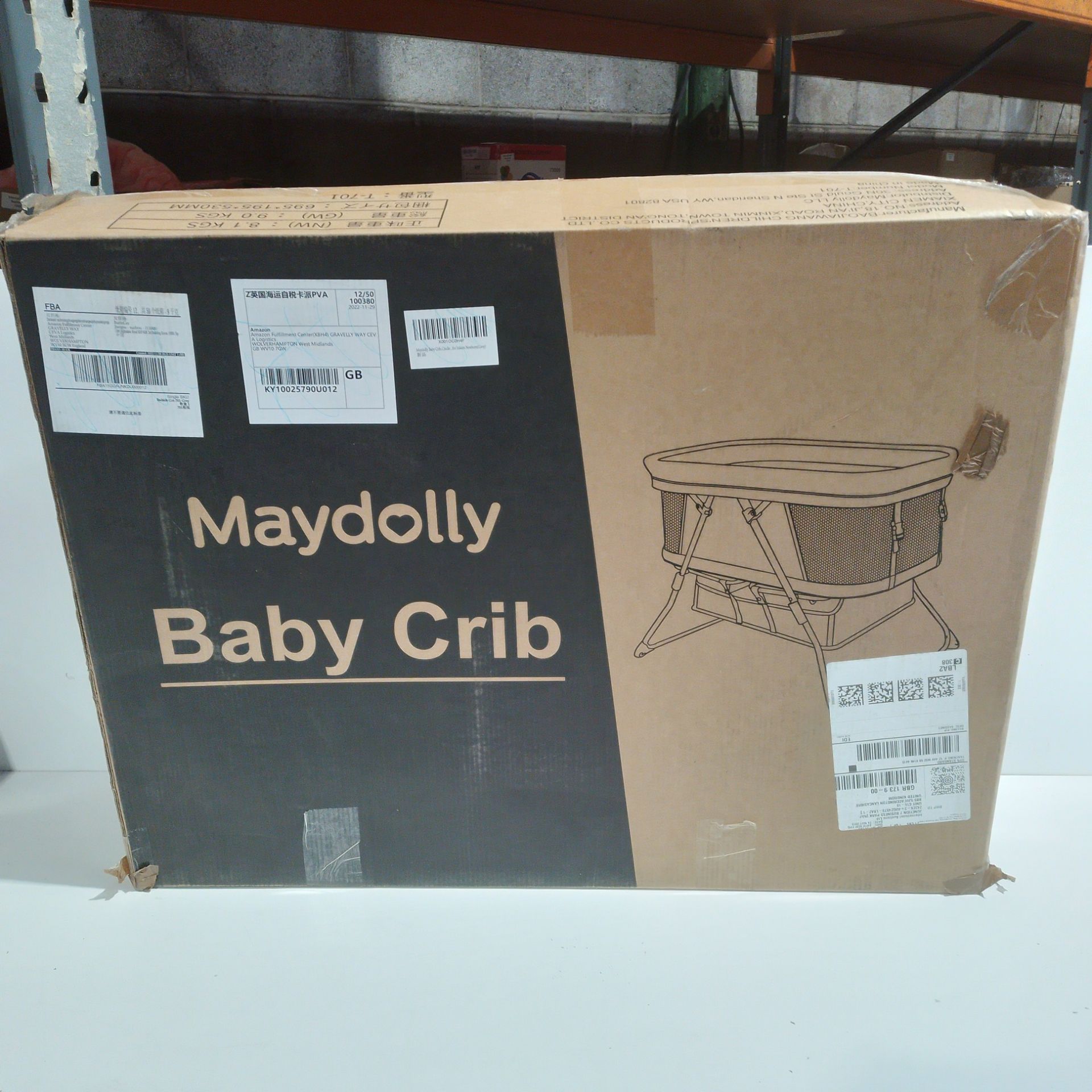 RRP £166.32 Maydolly Baby Crib