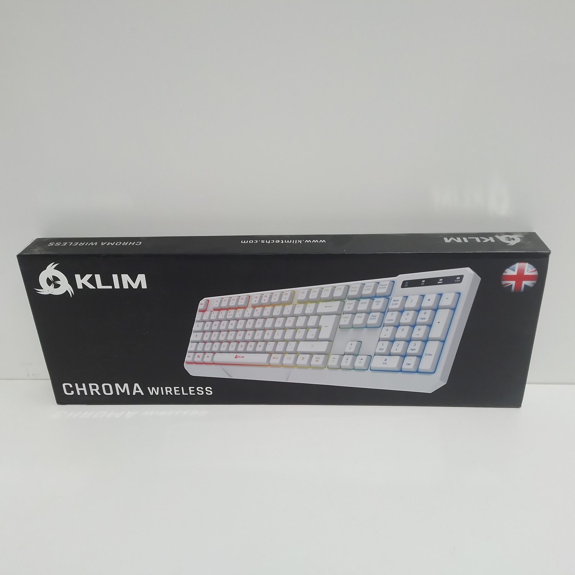 RRP £33.46 KLIM Chroma Wireless Gaming Keyboard RGB NEW 2023 - Image 2 of 2