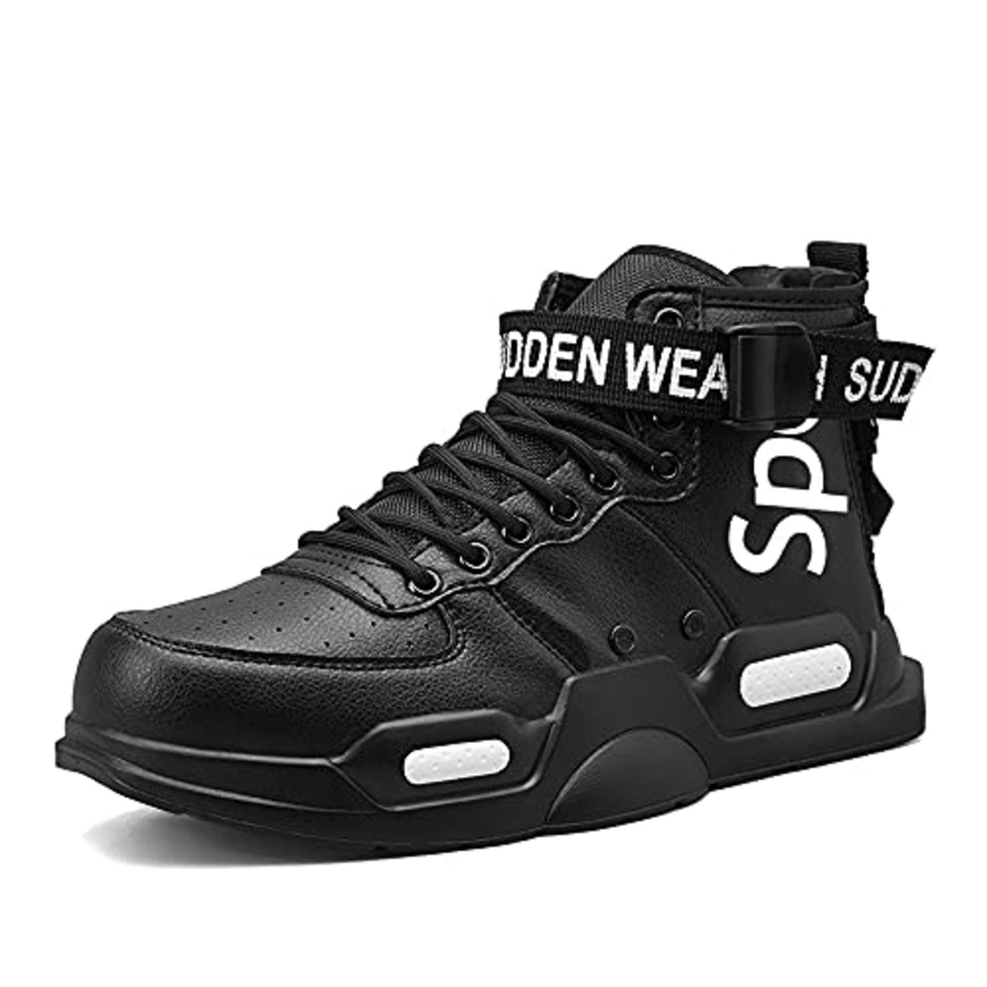 RRP £47.61 BRAND NEW STOCK Fushiton Mens High Top Trainers Fashion Sneakers for