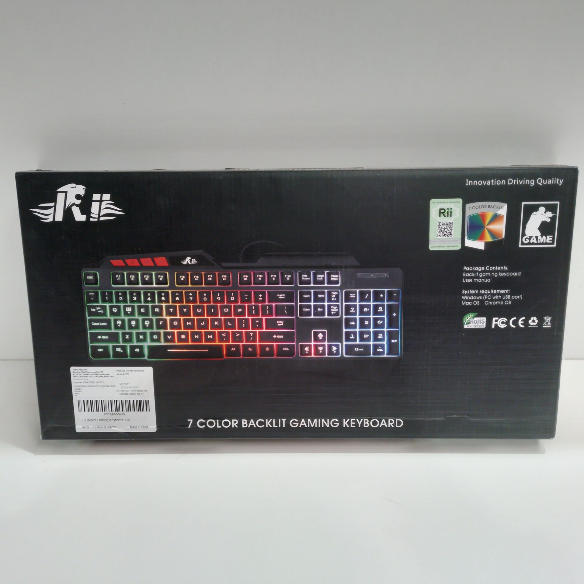 RRP £20.09 Rii RK202 Gaming Keyboard - Image 2 of 2