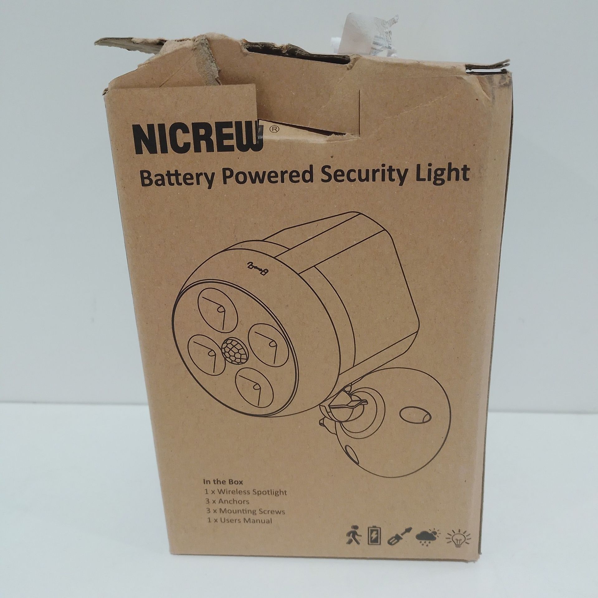 RRP £15.28 NICREW 600-Lumen Outdoor LED Security Light - Image 2 of 2