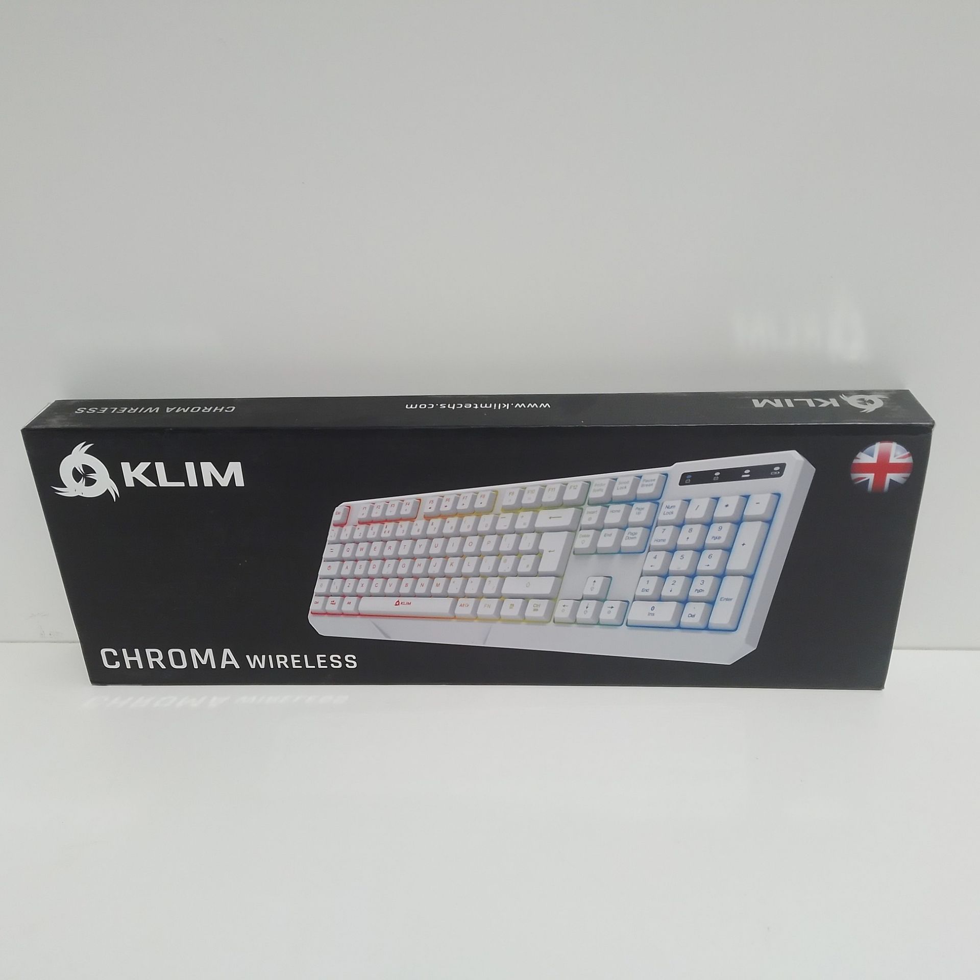 RRP £33.46 KLIM Chroma Wireless Gaming Keyboard RGB NEW 2023 - Image 2 of 2