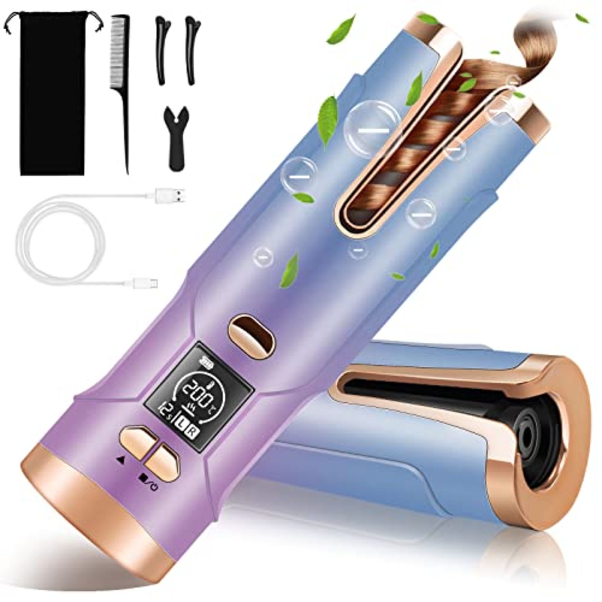 RRP £33.49 Hanari Wireless Automatic Curling Iron