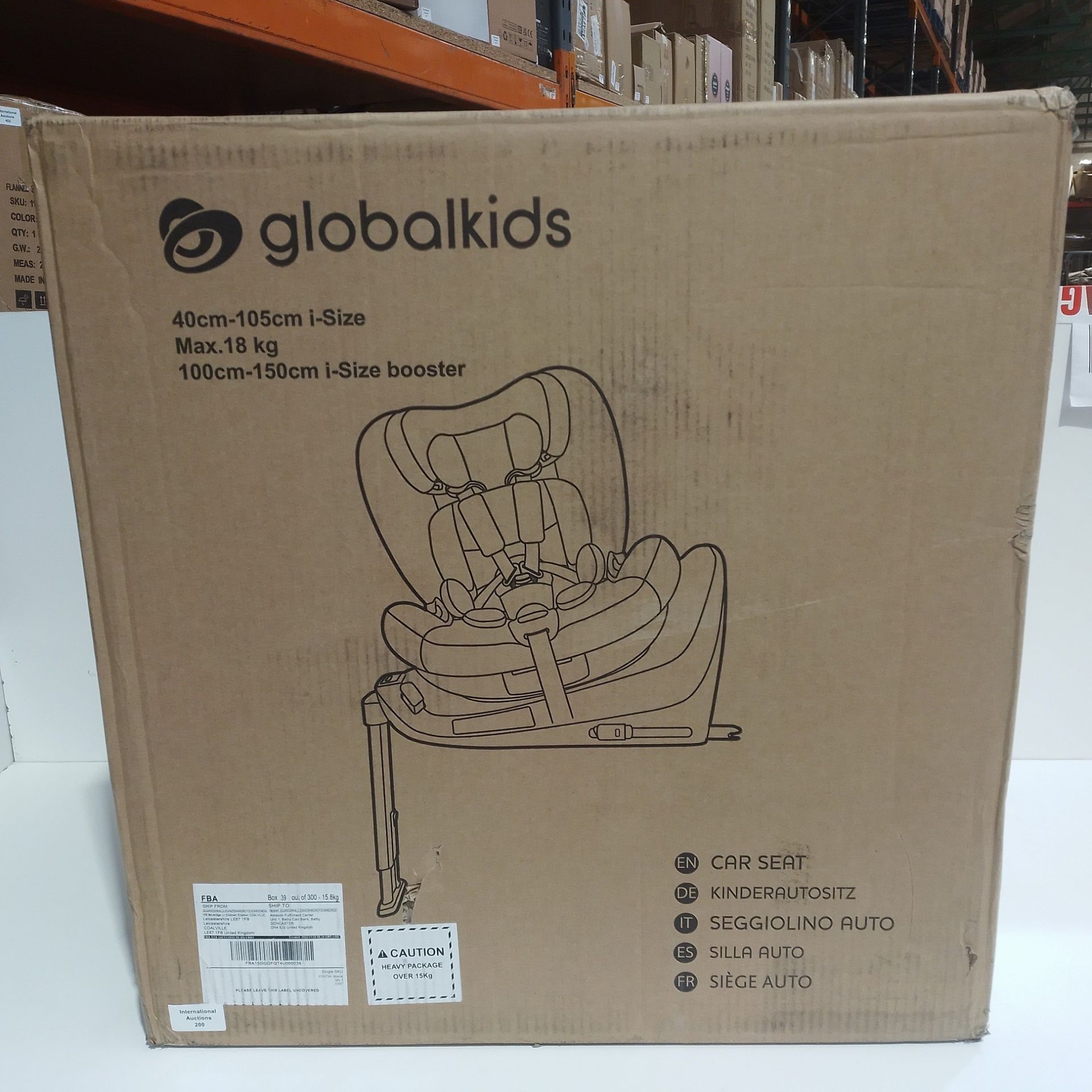 RRP £207.00 globalkids i-Size 360 Swivel Car Seat