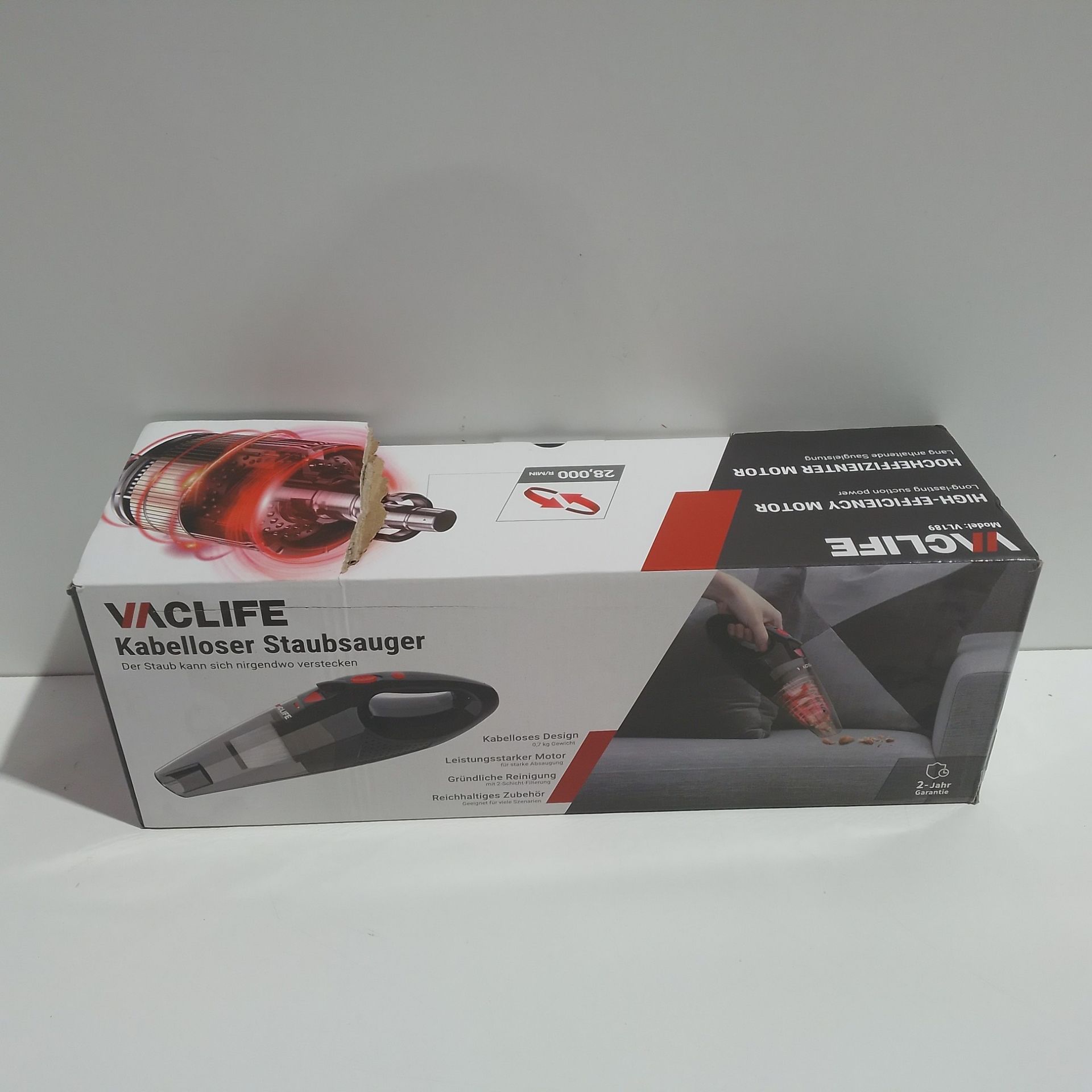 RRP £55.82 VacLife Handheld Vacuum - Image 2 of 2