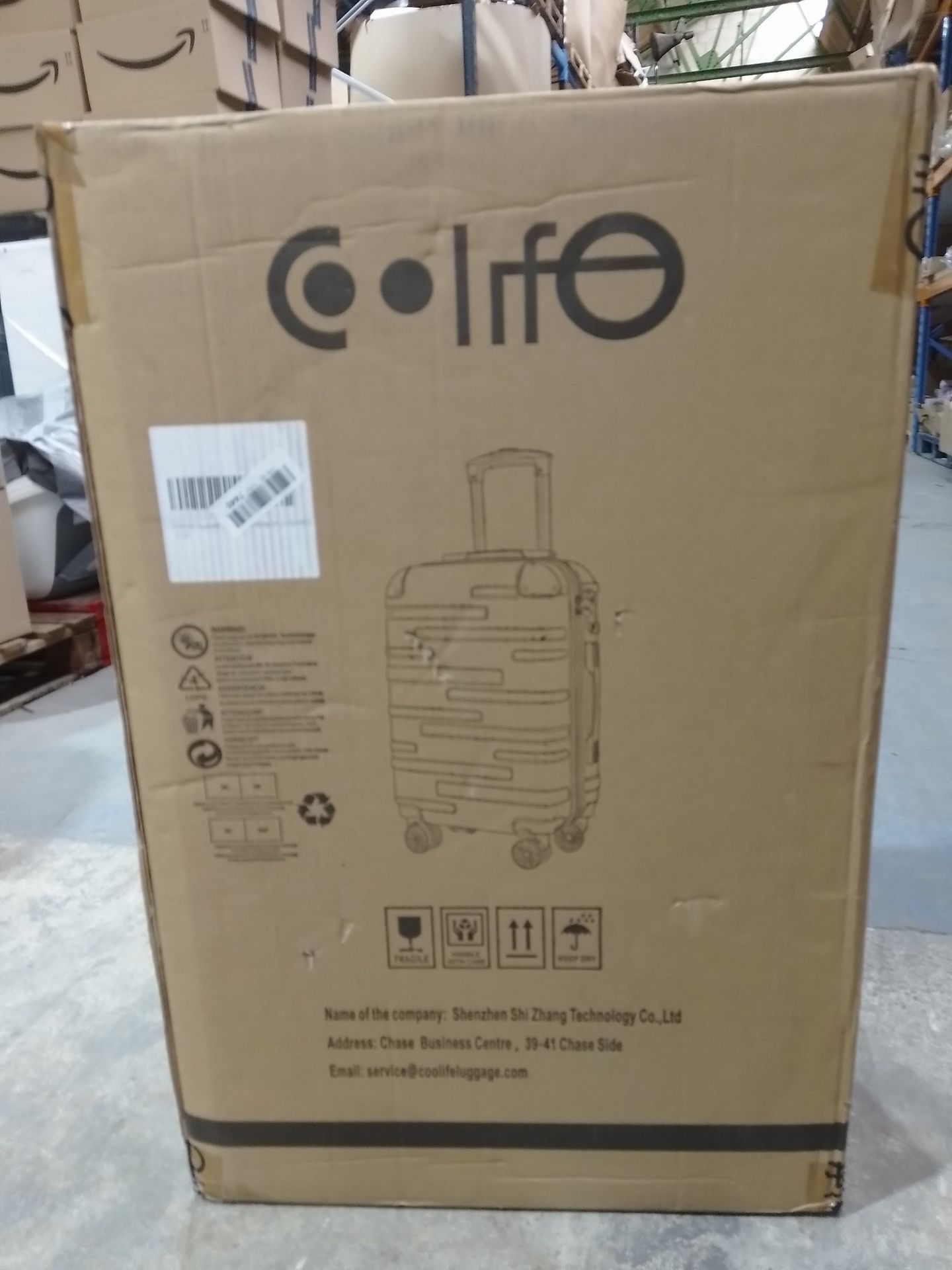 RRP £100.49 COOLIFE Hard Shell Suitcase with TSA Lock and 4 Spinner - Image 2 of 2