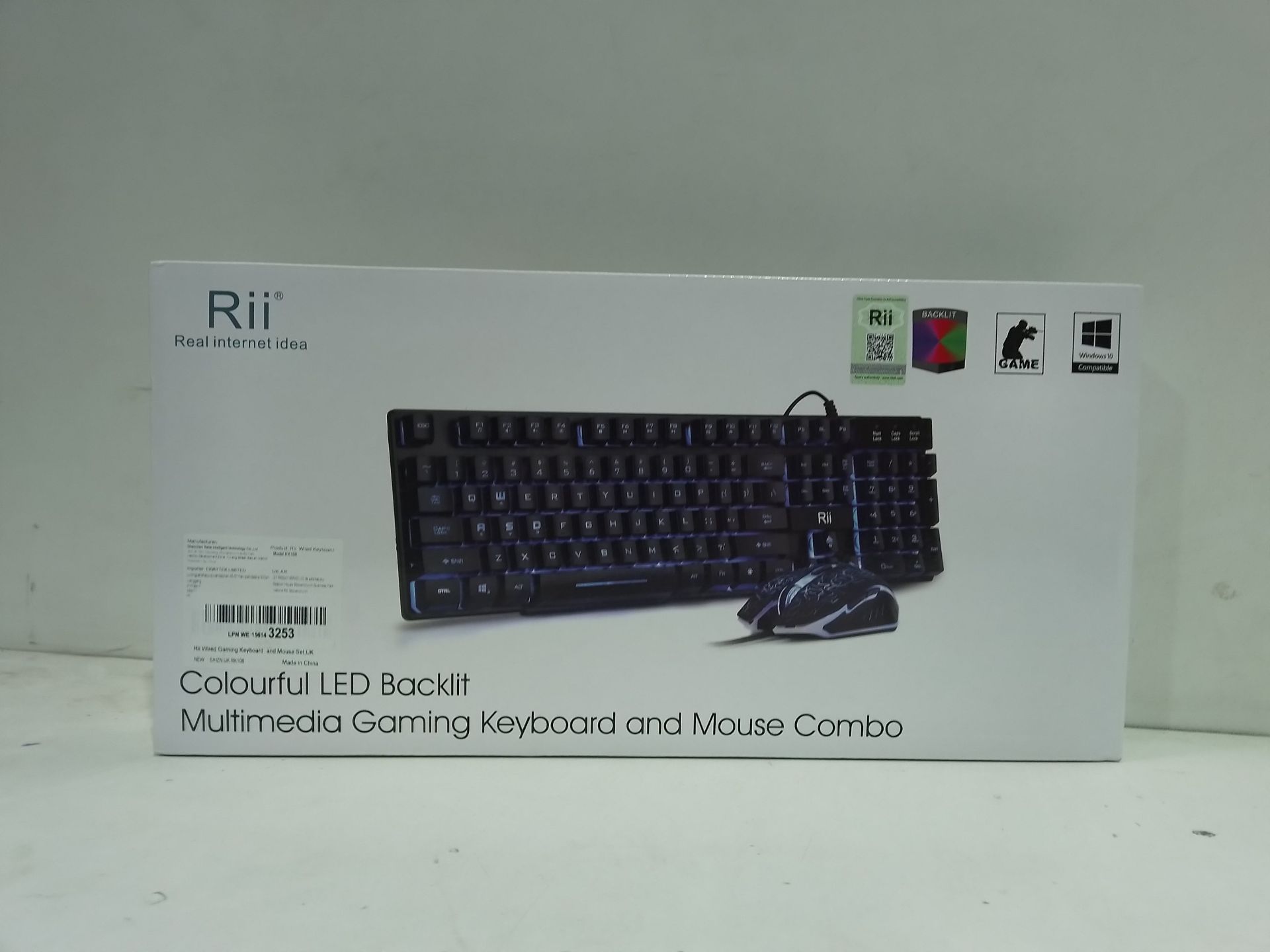 RRP £16.96 Rii RK108 Gaming Keyboard and Mouse Set - Image 2 of 2