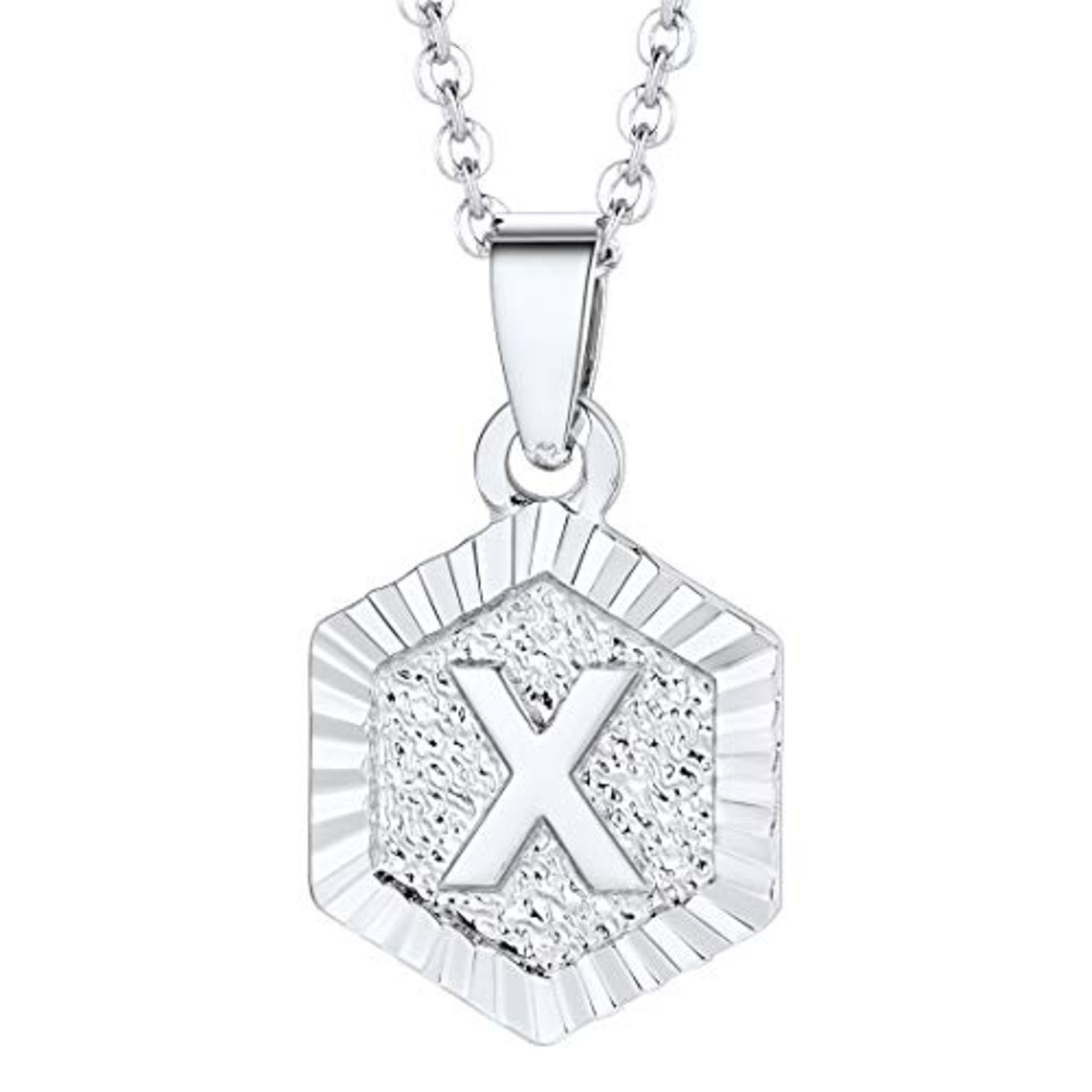 RRP £15.62 BRAND NEW STOCK U7 X Necklace Pendant for Best Friend Initial Letter