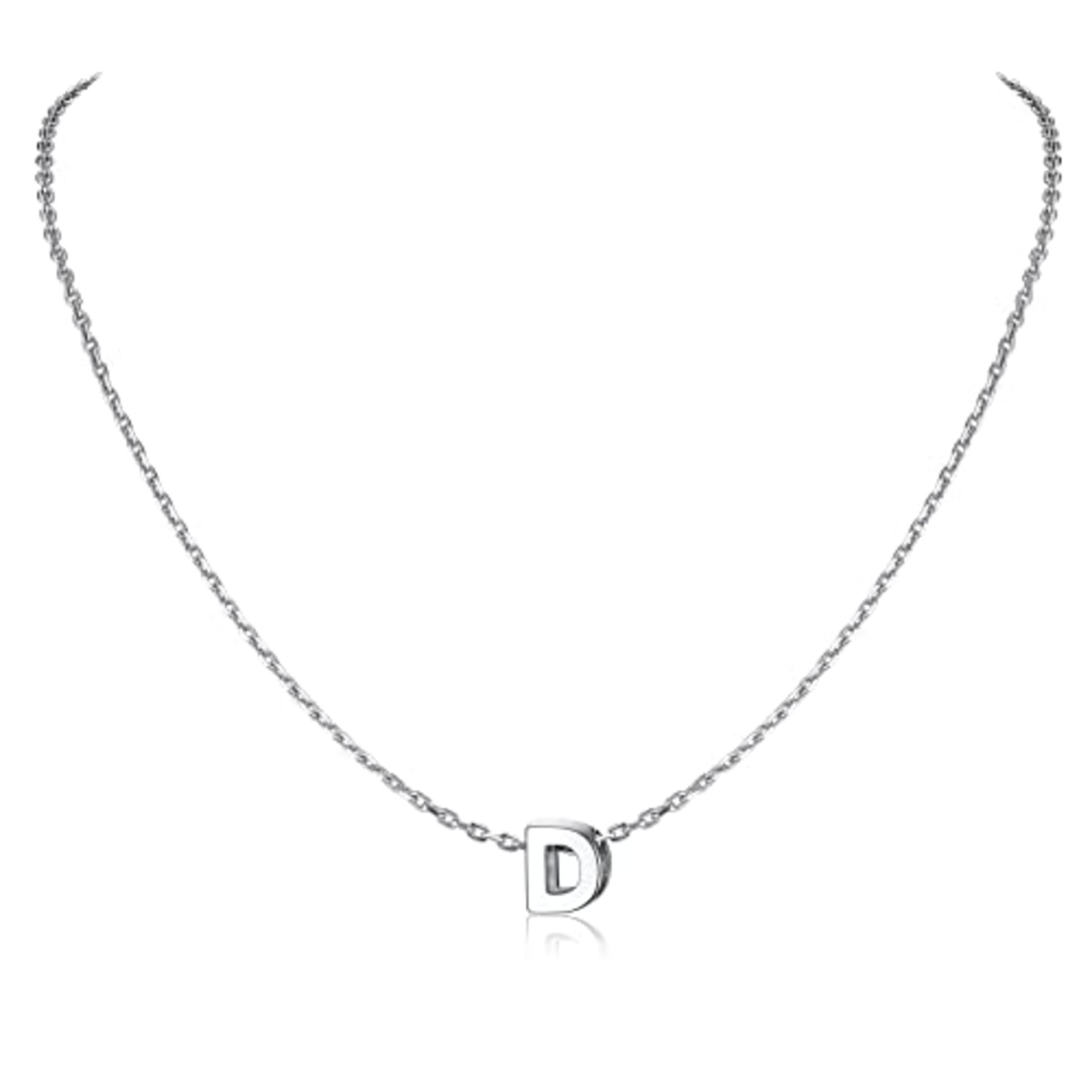 RRP £23.44 BRAND NEW STOCK SILVERCUTE Letter Necklace for Women Girls Silver Pendant