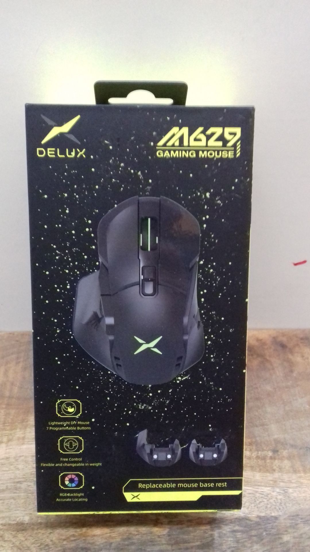 RRP £25.67 DeLUX Wireless Ergonomic Gaming Mouse with PAW3335 Sensor