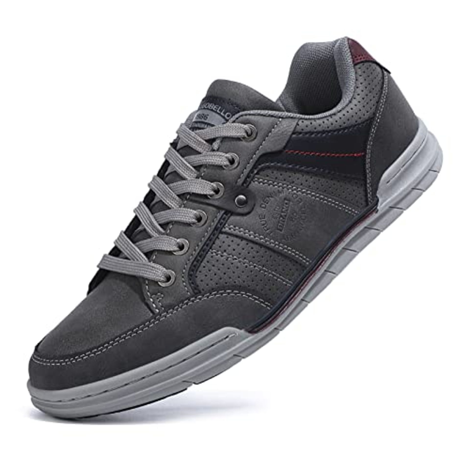 RRP £48.11 TARELO Trainers Men's Smart Shoes Grey 9 - Image 2 of 3