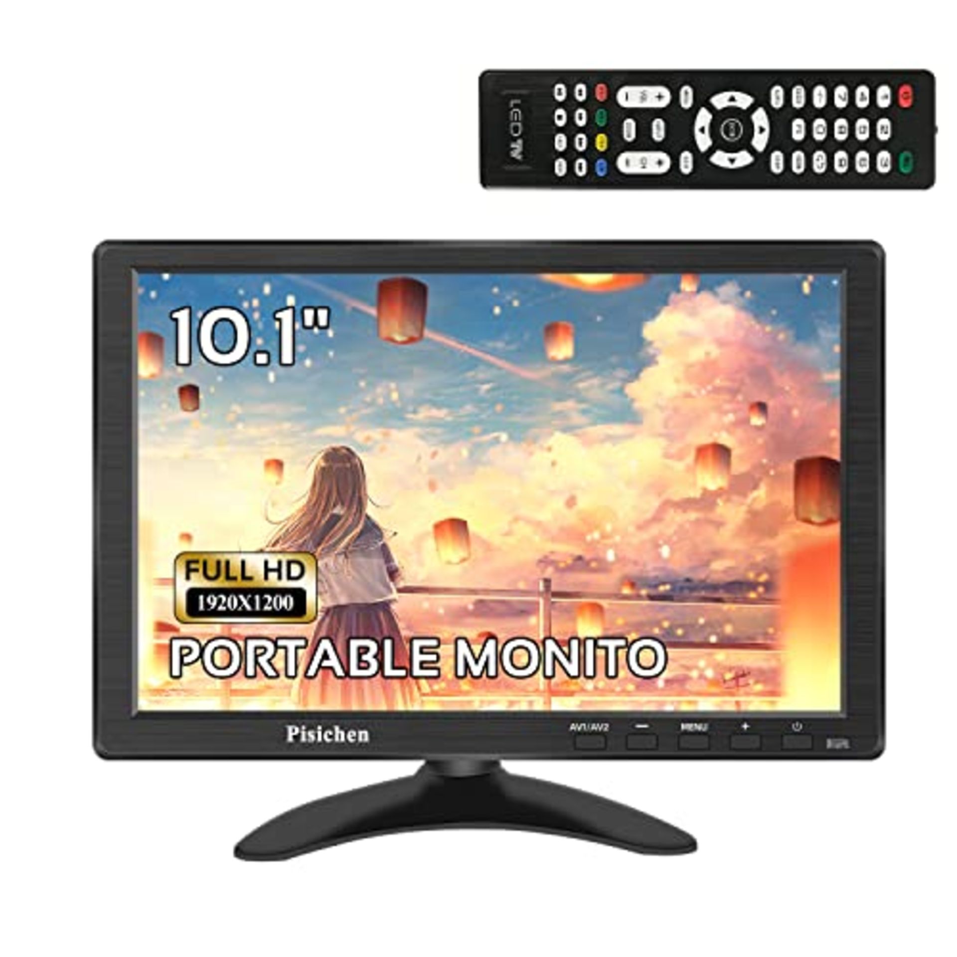 RRP £66.99 Pisichen Small HDMI Monitor - 10.1 inch FHD 1920 1200 IPS Portable Monitor