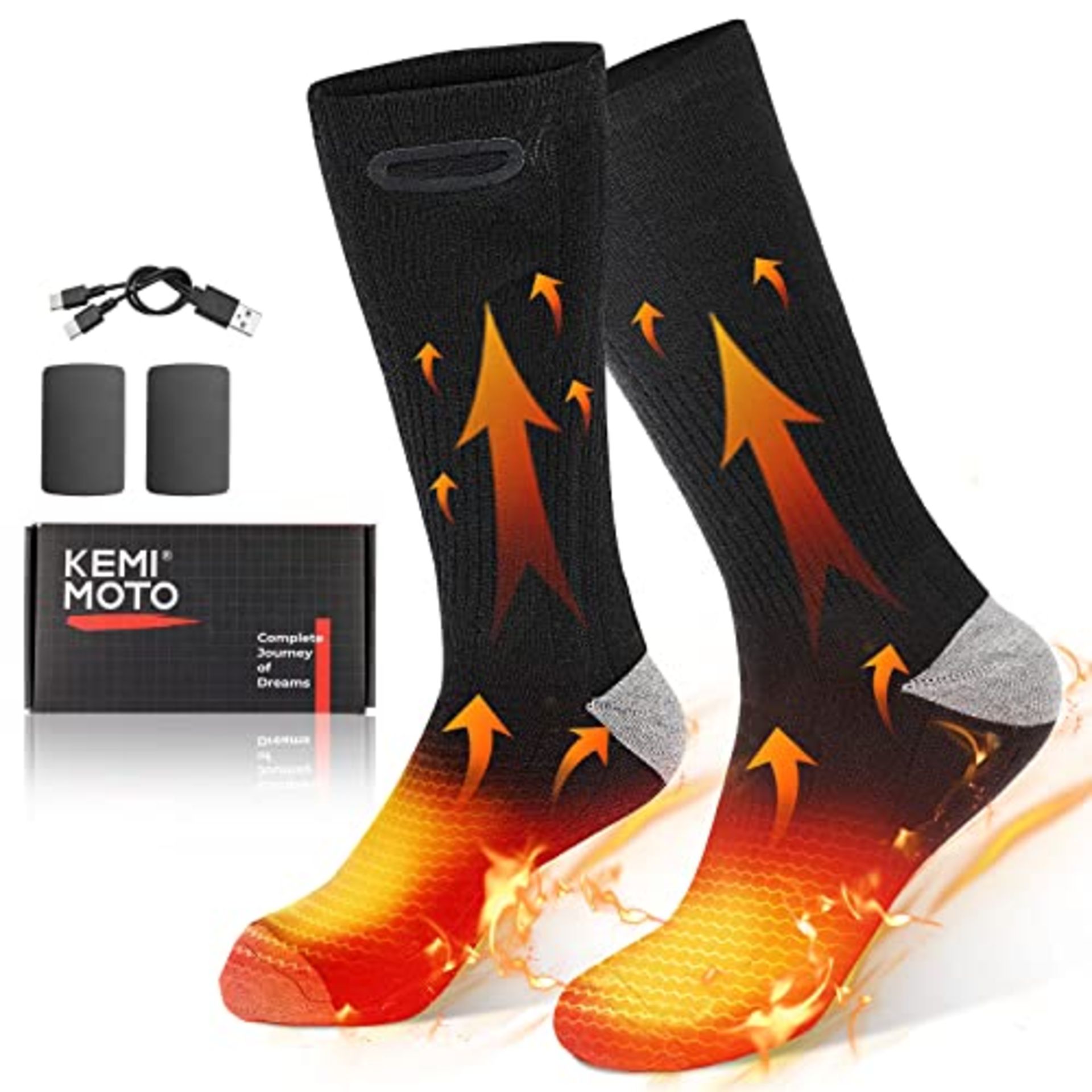 RRP £55.82 ISSYZONE Heated Socks for Men Women