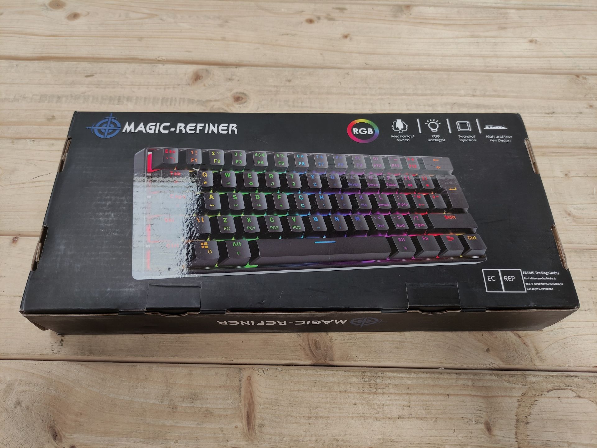 RRP £47.18 UK Layout 60% True Mechanical Gaming Keyboard Type - Image 2 of 2