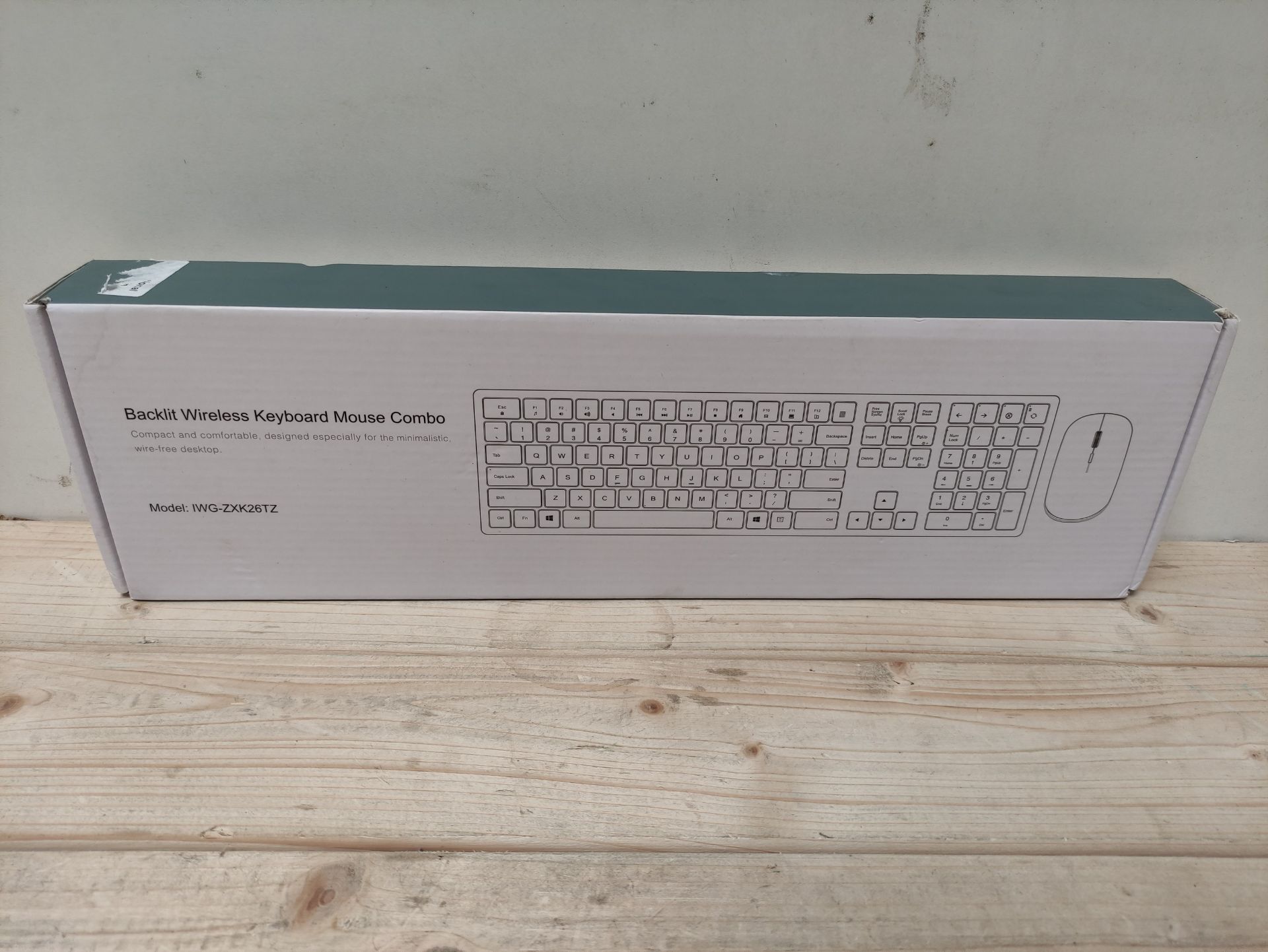 RRP £41.30 2.4G Wireless USB Keyboard and Mouse Combo Backlit - Image 2 of 2