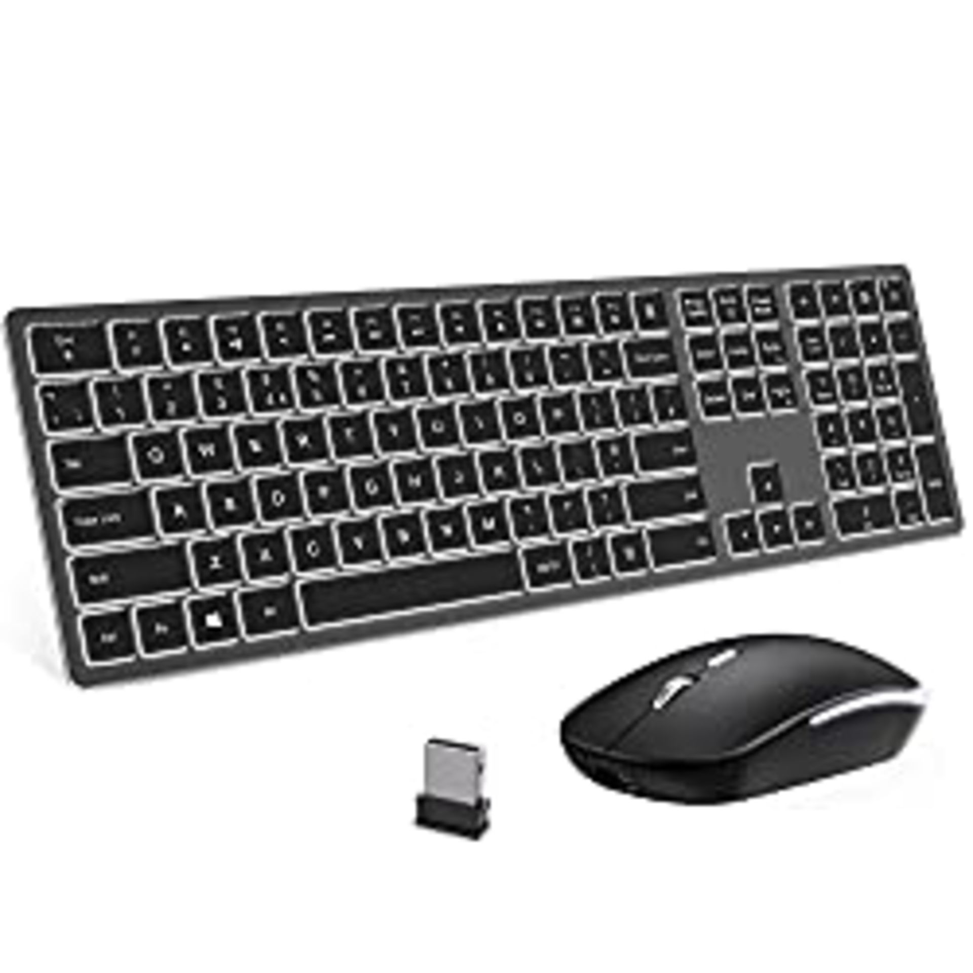 RRP £41.30 2.4G Wireless USB Keyboard and Mouse Combo Backlit