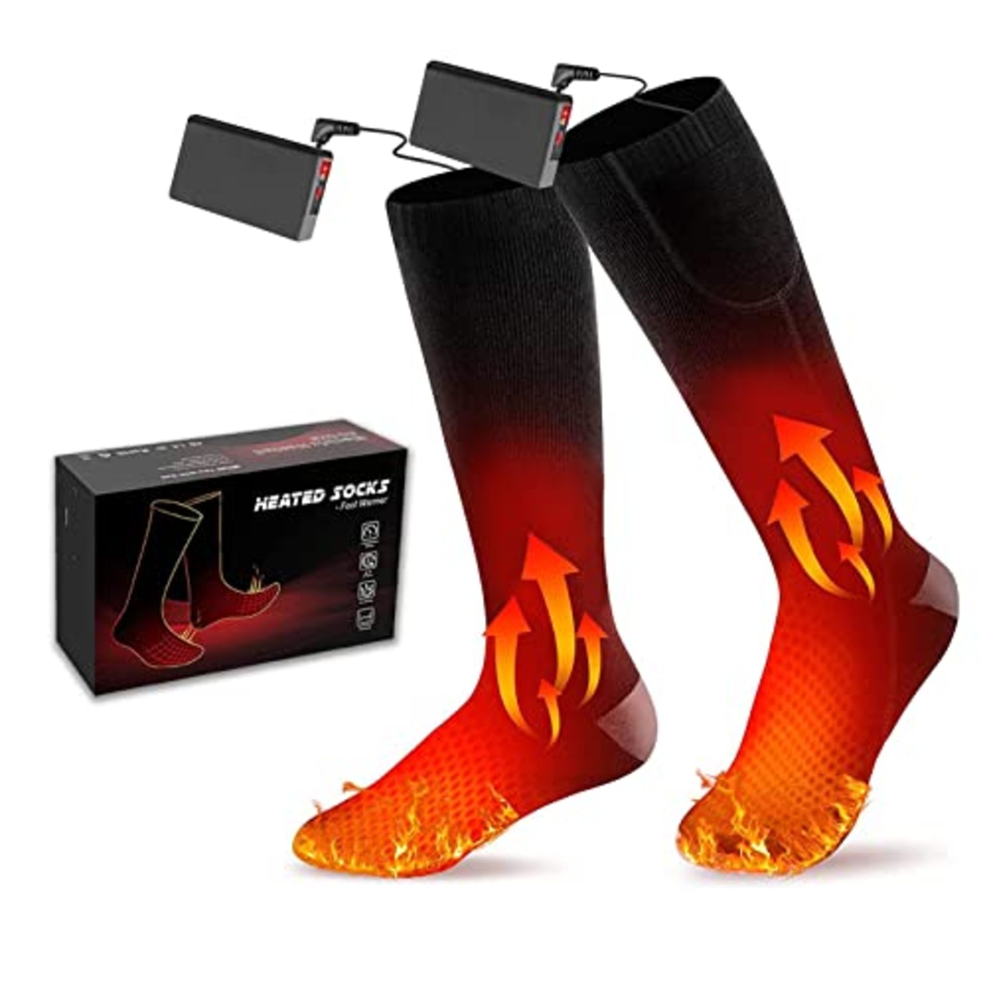 RRP £36.84 Pinuotu Heated Socks for Men Women