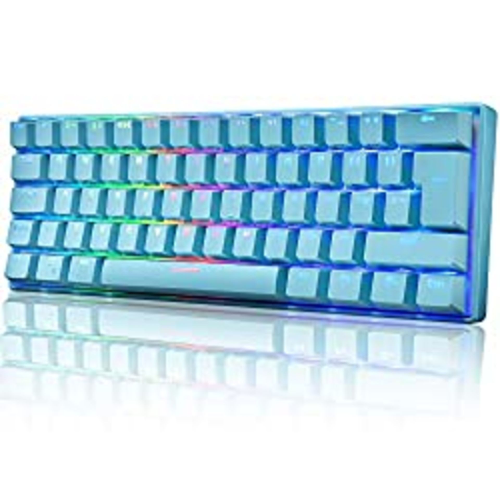 RRP £47.18 UK Layout 60% True Mechanical Gaming Keyboard Type