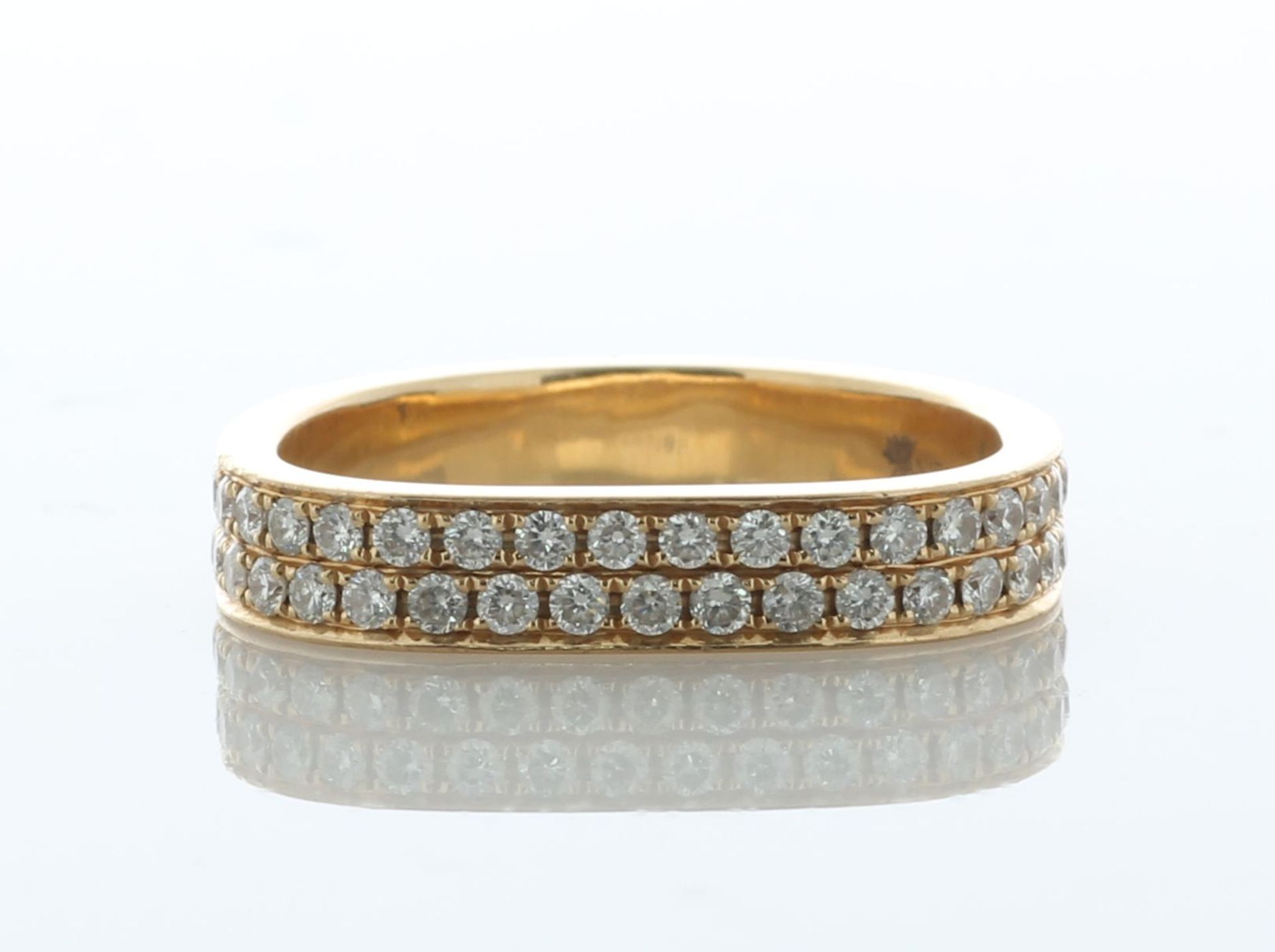 18ct Yellow Gold Diamond Half Eternity Anita Ko 'D' Ring 0.36 Carats - Valued By AGI £3,600.00
