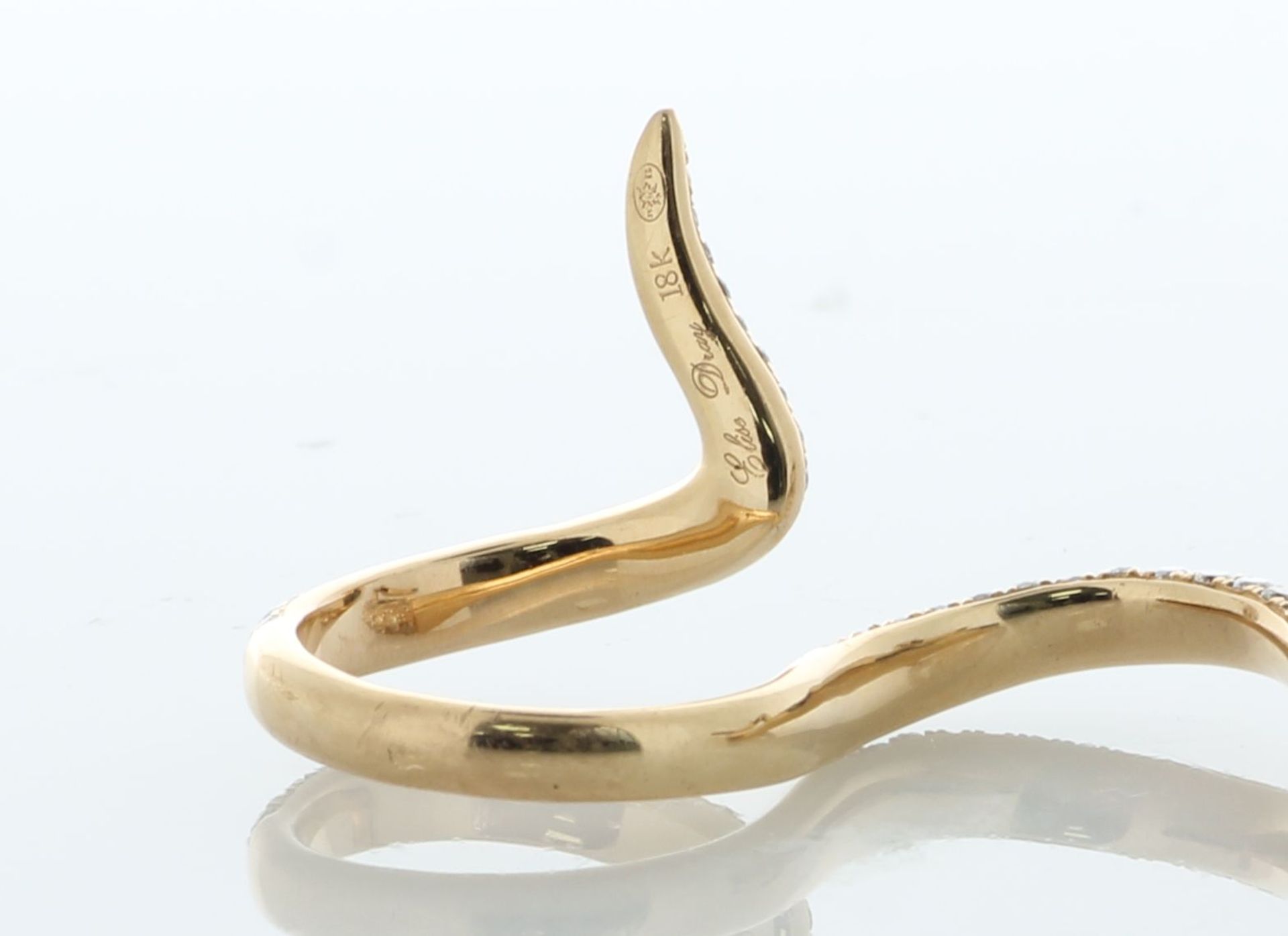 £12,500.00 Elise Dray 18ct Rose Gold Snake Ring Hand Pendant 3.00 Carats - Image 5 of 6