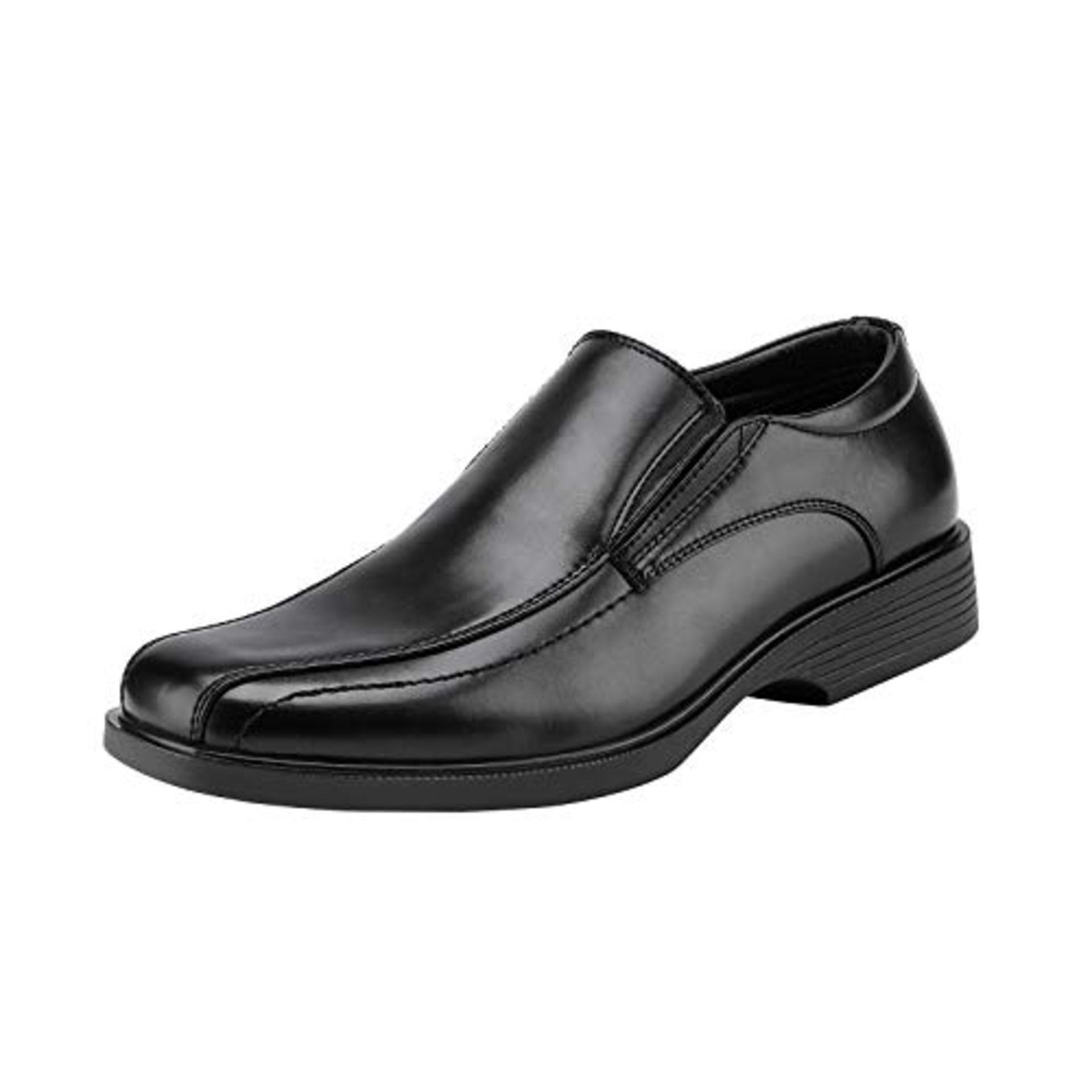 Bruno Marc Men's Cambridge-05 Black Leather Lined Dress Loafers Shoes ...