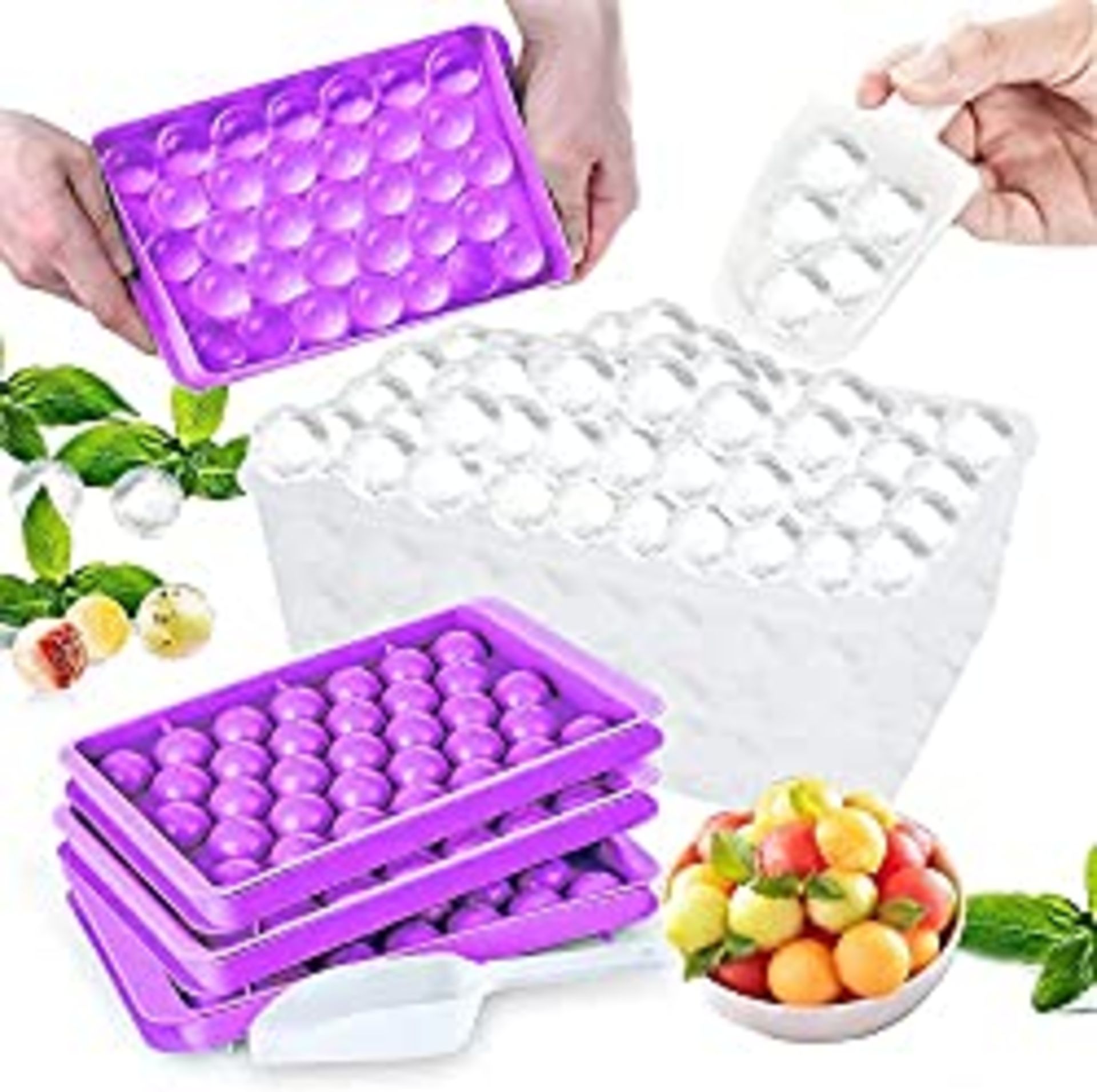 RRP £17.93 Theuwnee Round Ice Cube Tray(2-Pack) - Sphere Ice Mold