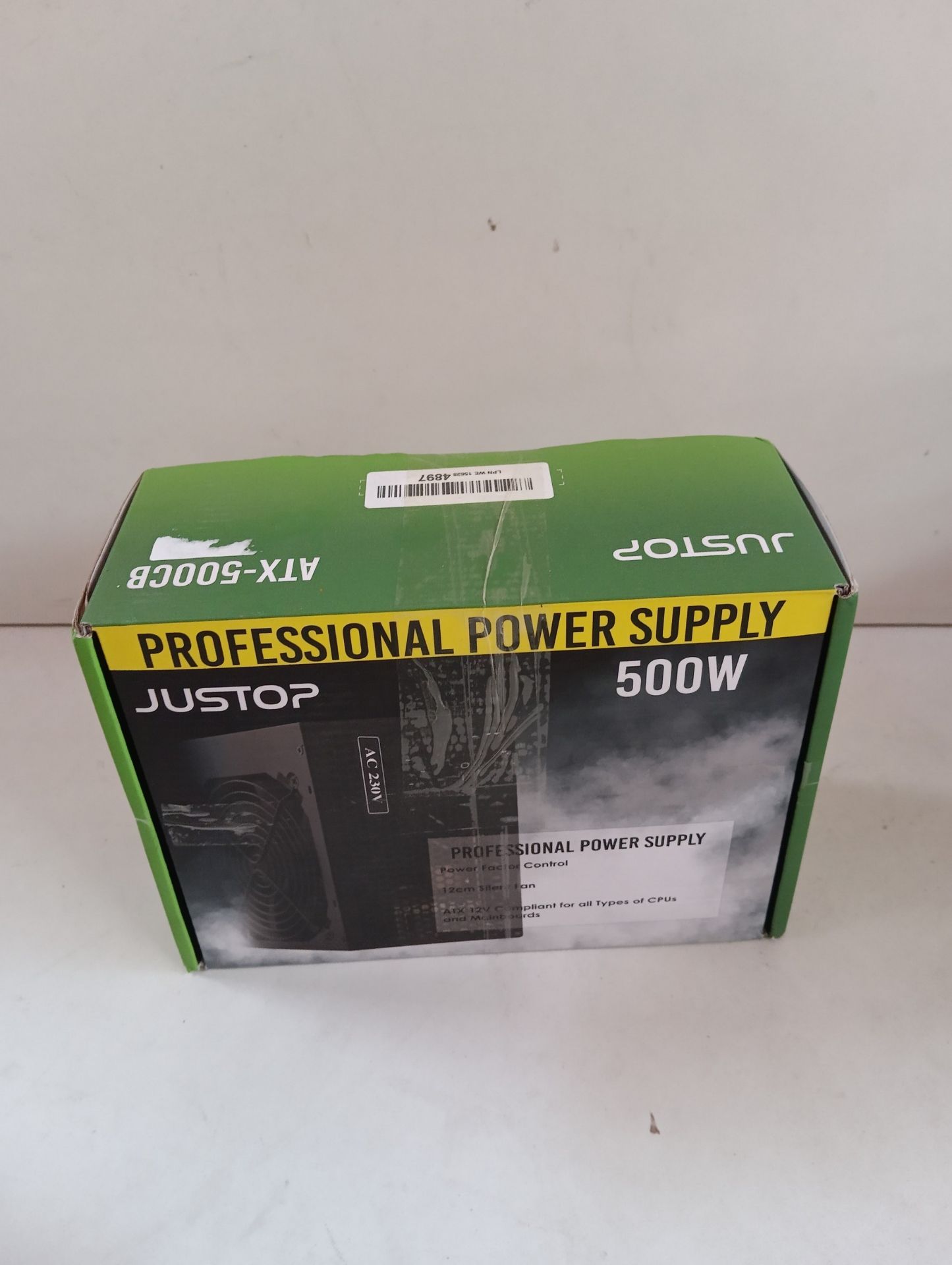 RRP £27.86 JUSTOP 500W ATX PC Power Supply PSU 120mm Quiet Cooling Fan - Image 2 of 2