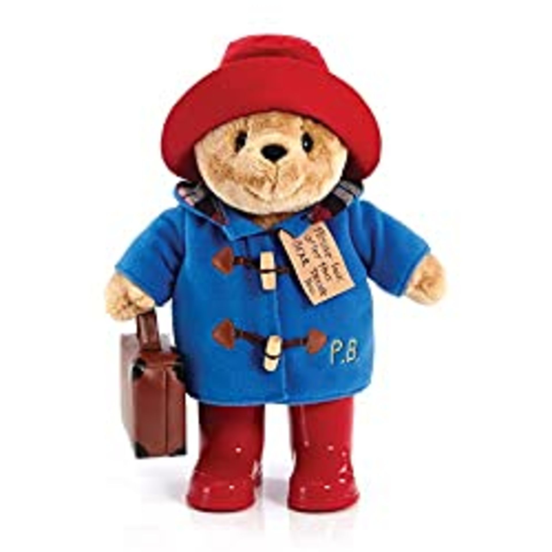 RRP £36.84 Rainbow Designs Classic Paddington with Boots and Suitcase 36cm